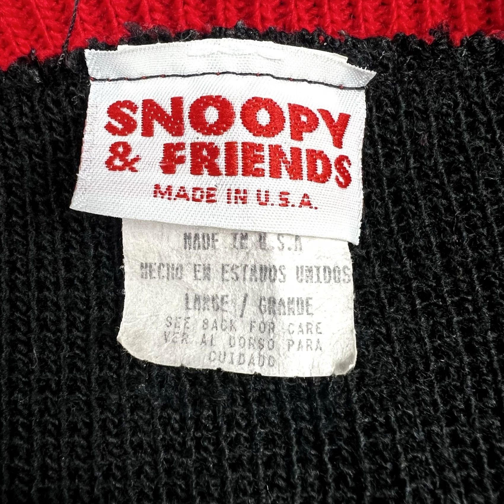 Peanuts VINTAGE Snoopy & Friends Peanuts Christmas Womens Sweater Large Size L / US 10 / IT 46 - 2 Thumbnail