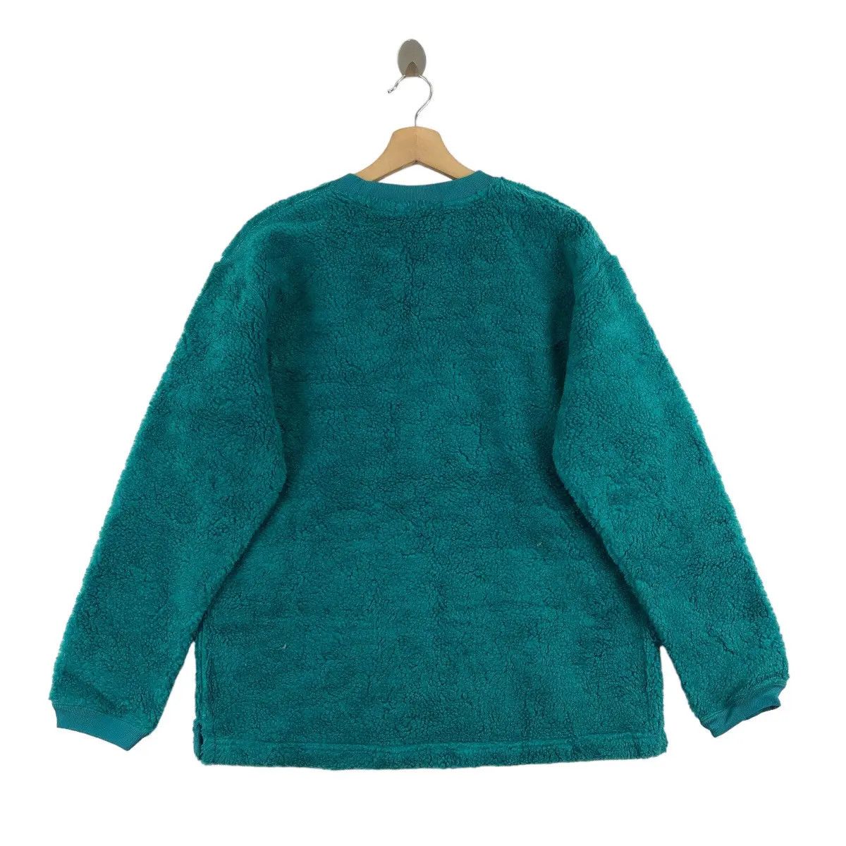 Journal Standard Vtg JOURNAL STANDARD JAPAN Sherpa Green Fleece Sweater Size S / US 4 / IT 40 - 3 Thumbnail