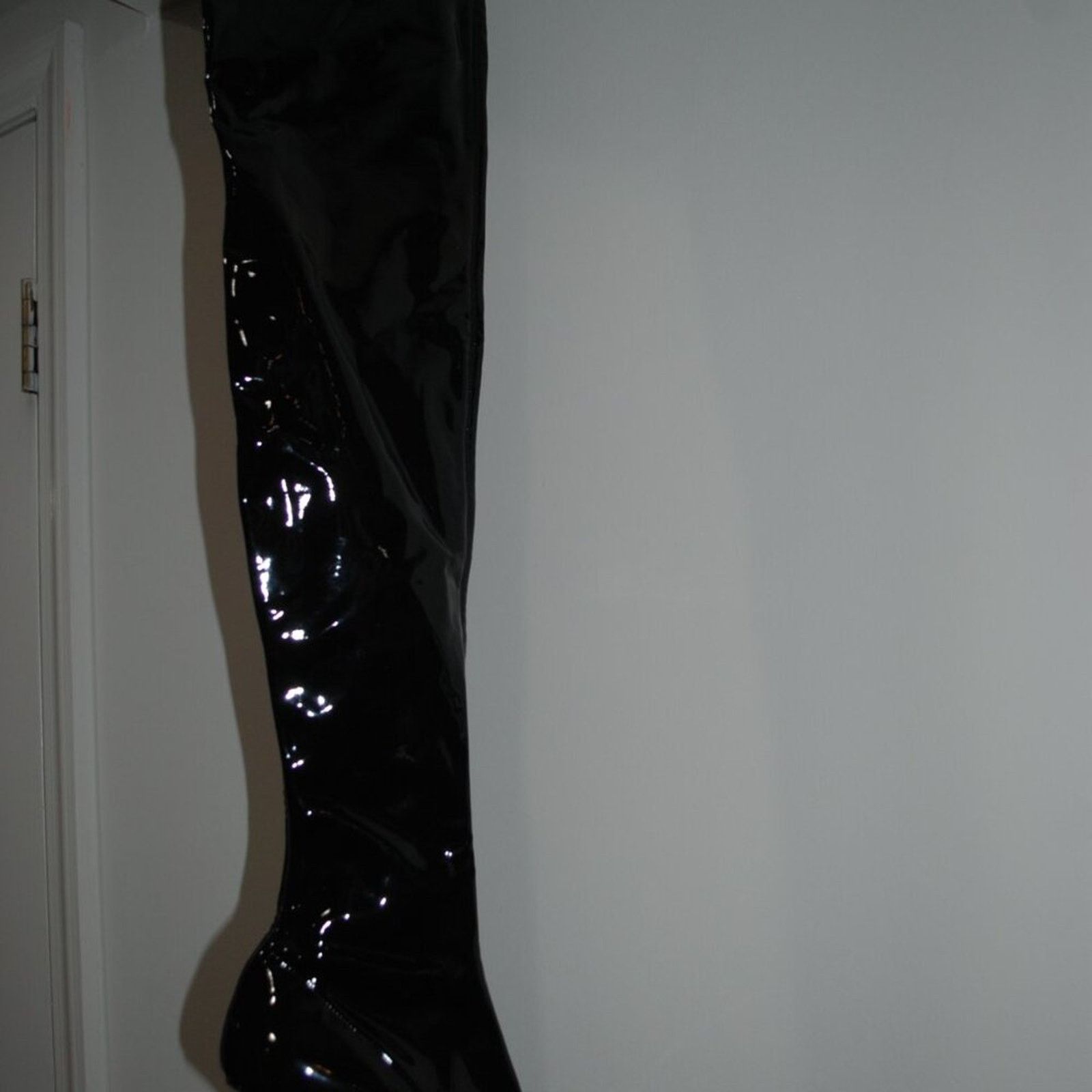 Amina Muaddi AMINA MUADDI Begum Latex Over-the-Knee Boots Size 40 Size US 10 / IT 40 - 6 Thumbnail