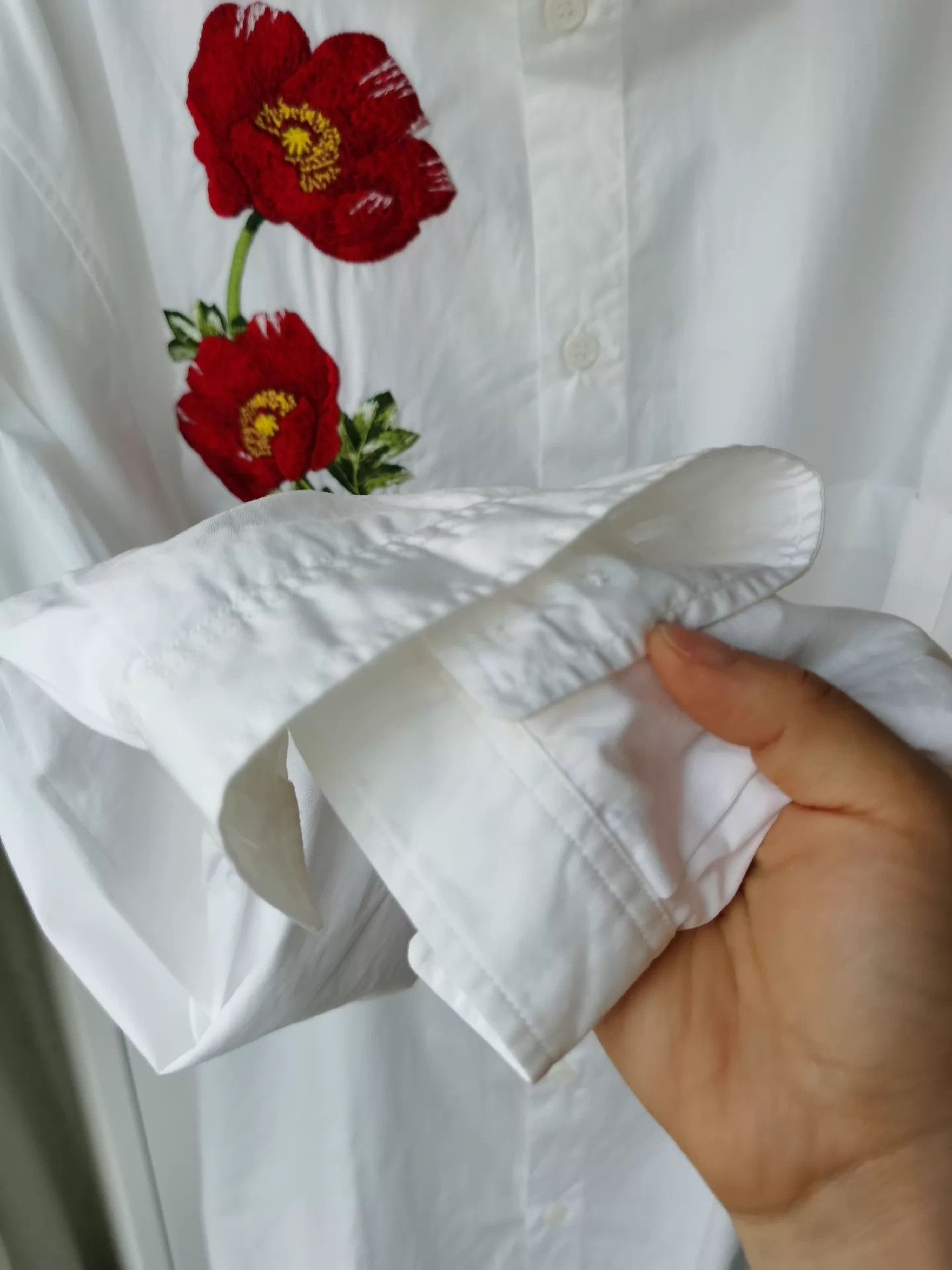 Yohji Yamamoto Yohji Yamamoto 1988 Embroidered Camellia Shirt S3 Worn Size US L / EU 52-54 / 3 - 4 Thumbnail