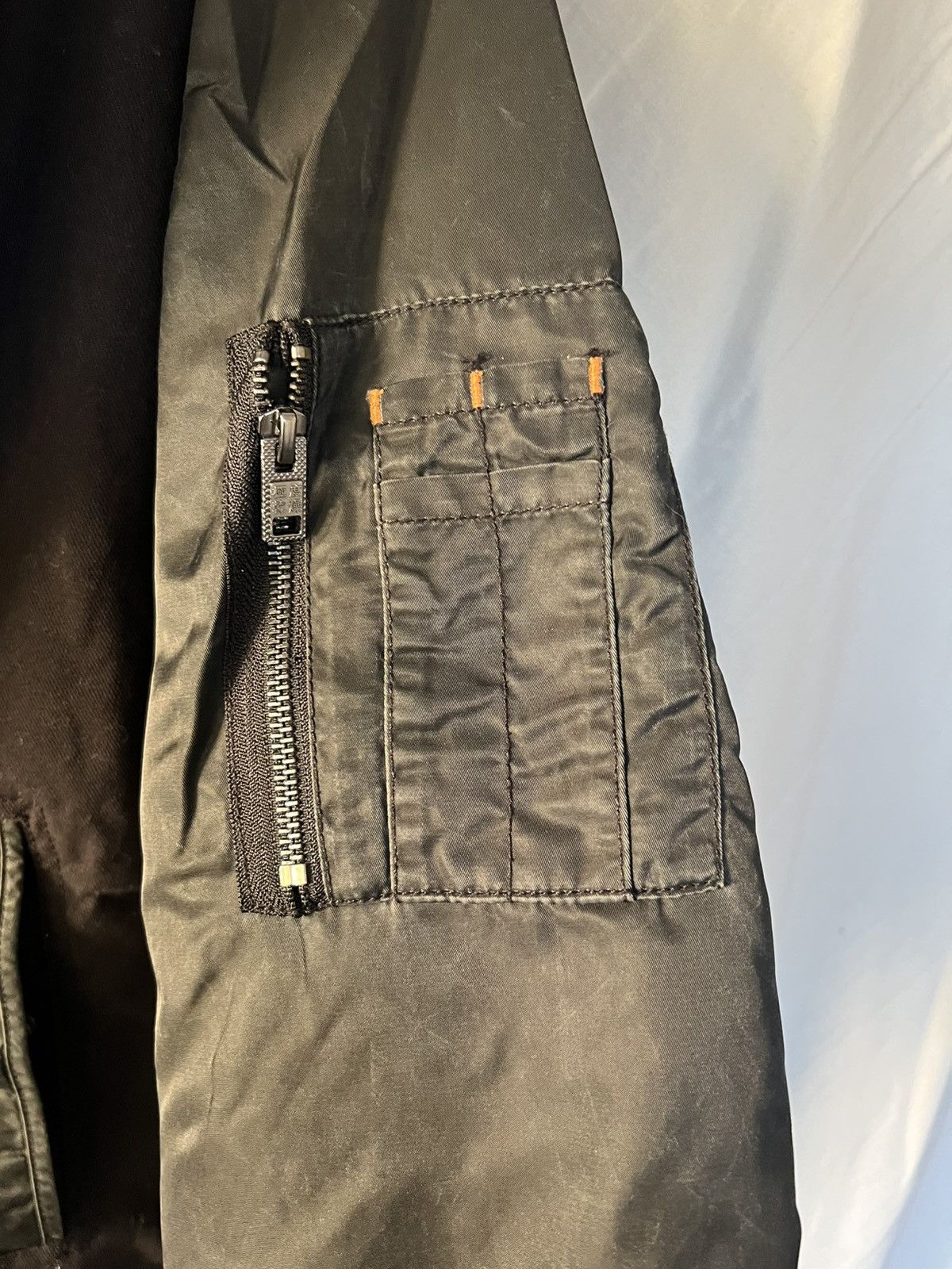 Superdry Pigment Denim Mix Bomber Jacket