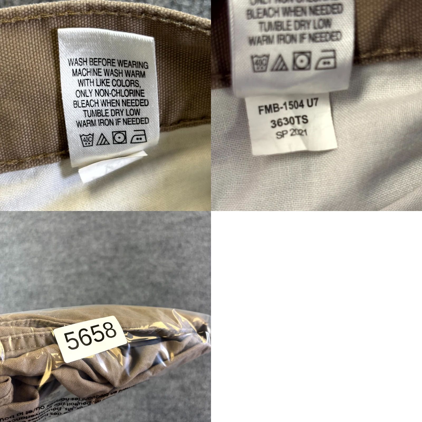 The Mountain Blue Mountain Chino Pants Mens Beige 44x32 100% Cotton Tapered Regular fit Size US 44 / EU 60 - 8 Thumbnail