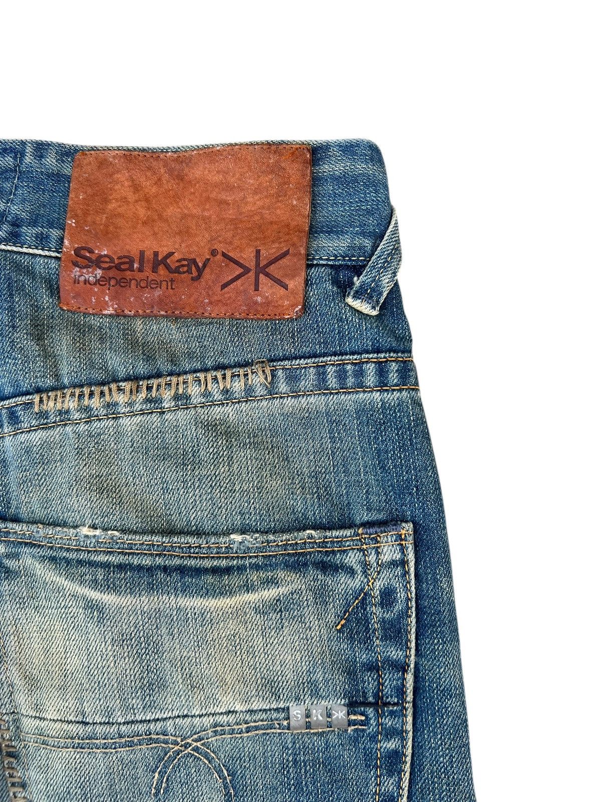 Vintage Mud Wash Dirty Denim Vintage Seal Kay Rips Distress Jeans Size US 28 / EU 44 - 20 Thumbnail