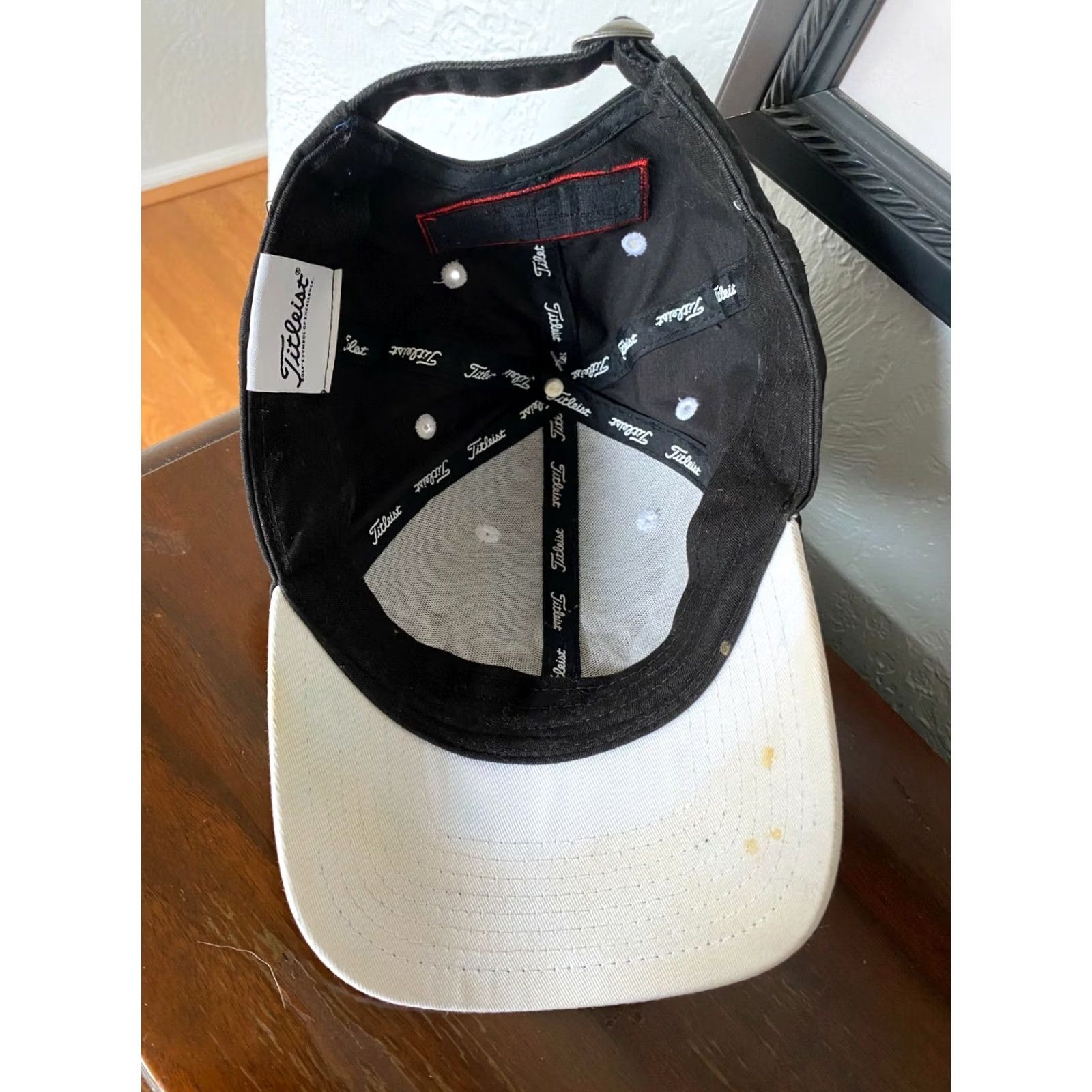 Titleist Titleist Pro V1 Footjoy FJ Golf Hat Cap Logo Tour Adjustable Baseball Cap Mens Black Adjustable Cap Size ONE SIZE - 4 Thumbnail