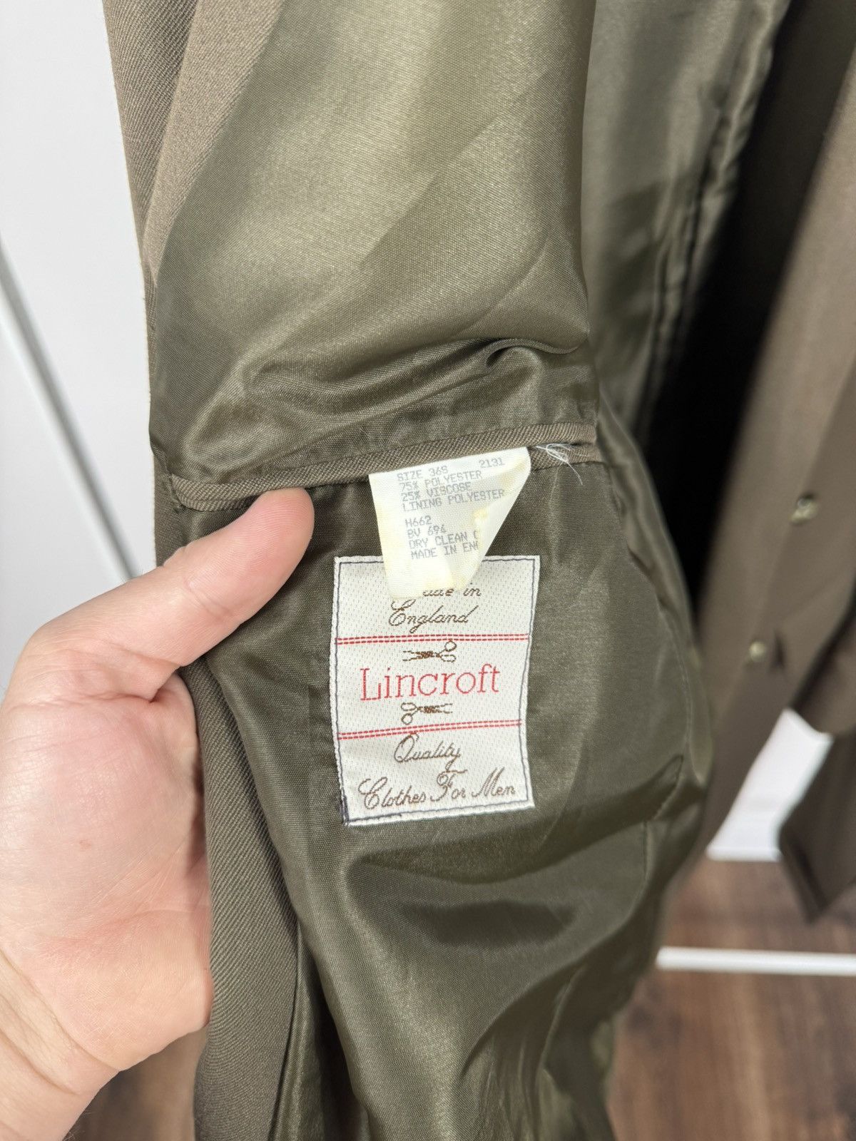 Other Vintage Lincroft Suit Set Double Breasted Made in England Size 38R - 10 Thumbnail
