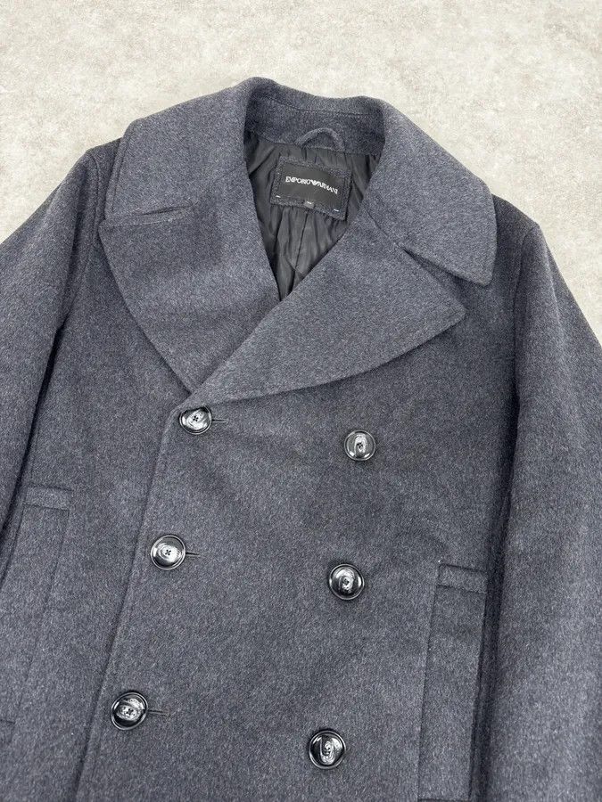 Emporio Armani SS2020 Emporio Armani Grey Wool Classy Officer Duffle Coat Size US M / EU 48-50 / 2 - 5 Thumbnail