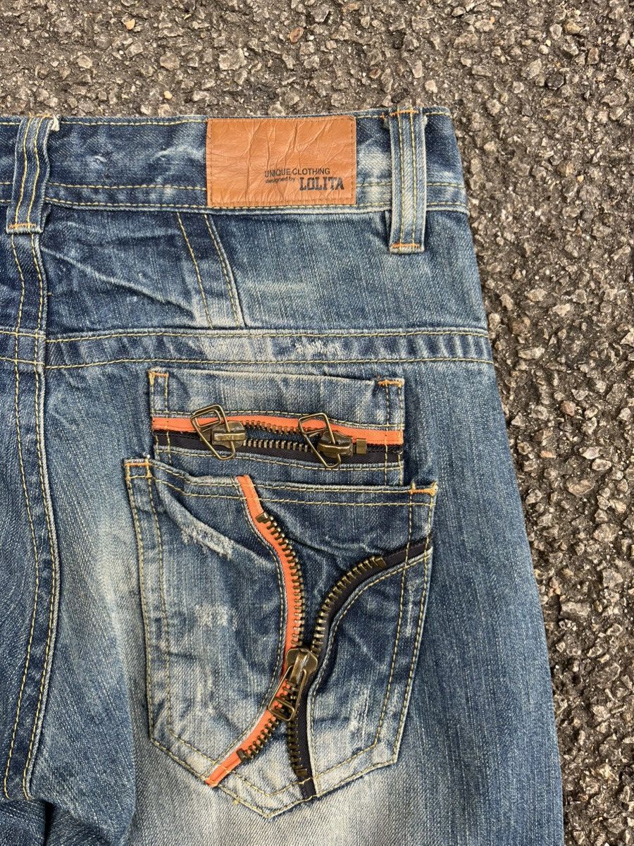 Tornado Mart Japanese Lolita Clawmark Jeans Faded Distressed Denim Punk Size US 30 / EU 46 - 13 Thumbnail