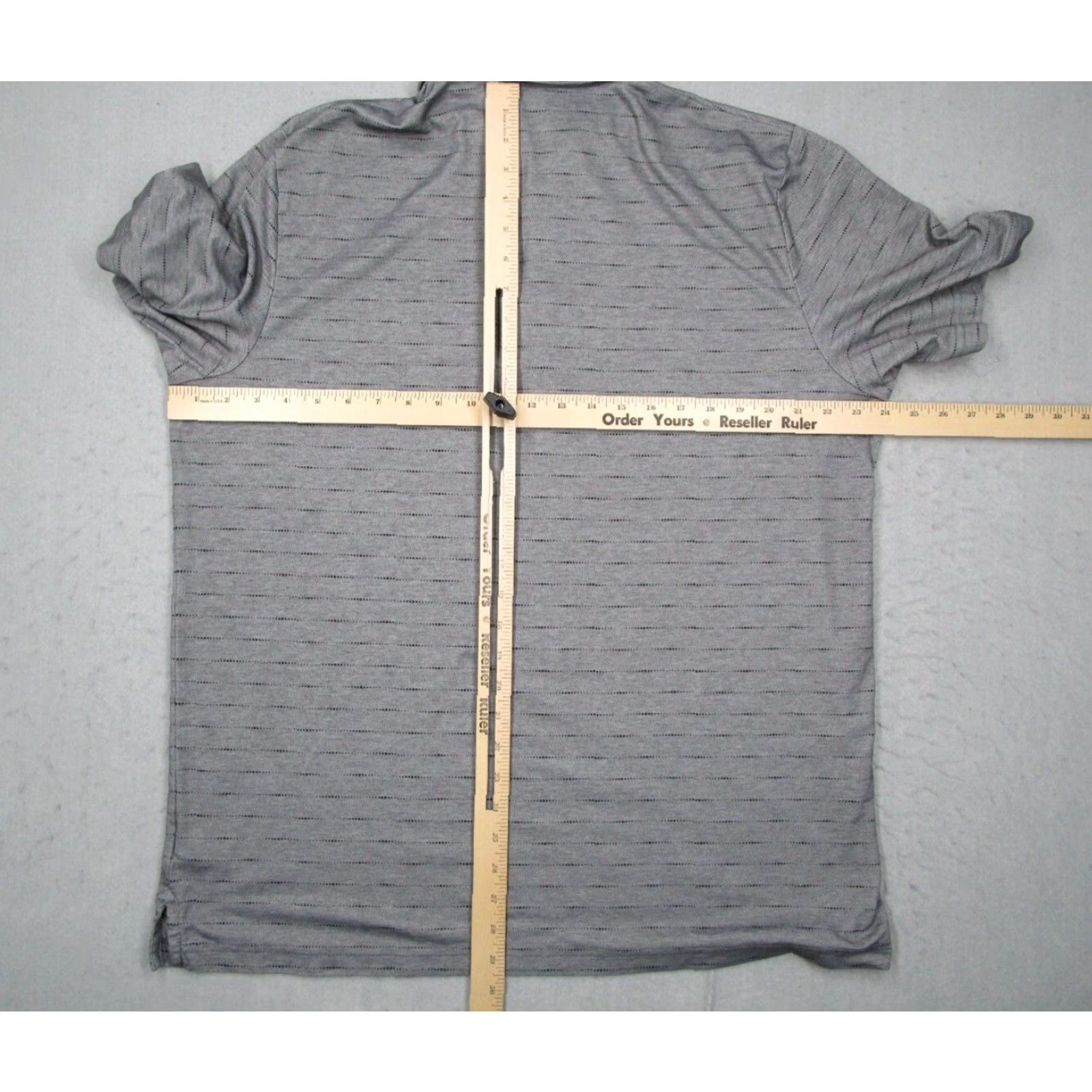 TravisMathew TRAVIS MATHEW Shirt Mens 2XL Gray Polo Golf Pima Cotton Blend Short Sleeve Polo - Performance, Classic Fit, Golfing - Geometric Logo Shirt Mens Size US XXL / EU 58 / 5 - 5 Thumbnail