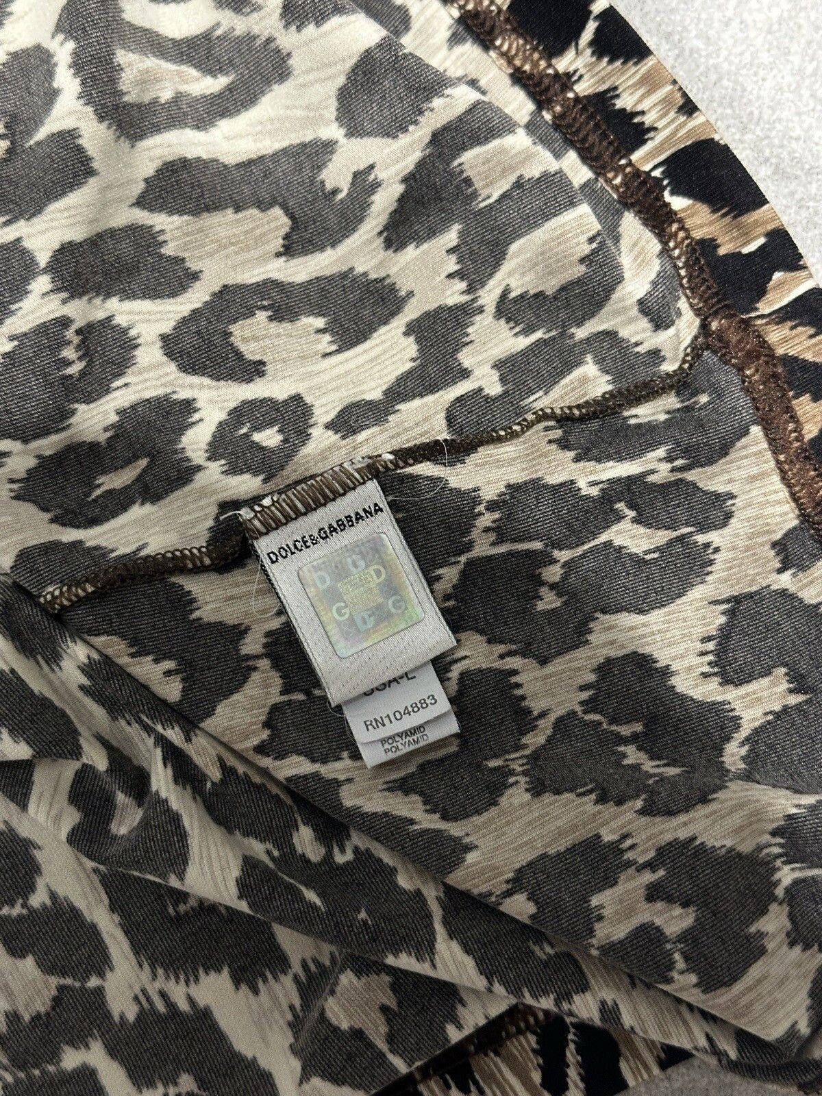 Dolce & Gabbana Dolce&Gabbana Leopard Womens Top T-shirt Size L Size L / US 10 / IT 46 - 10 Thumbnail
