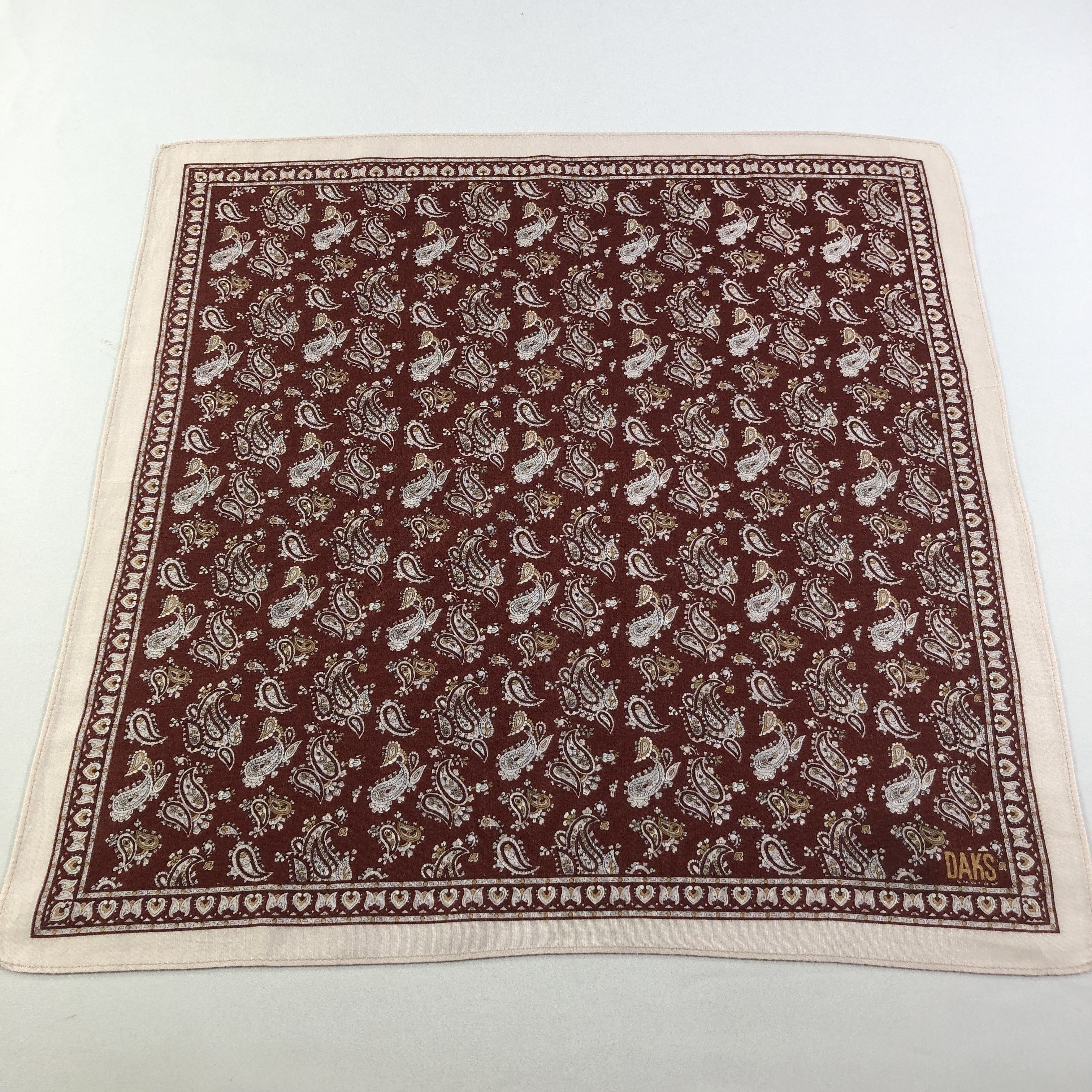 DAKS DAKS Paisley Handkerchief Neckerchief Bandana H1508 Size ONE SIZE - 2 Thumbnail