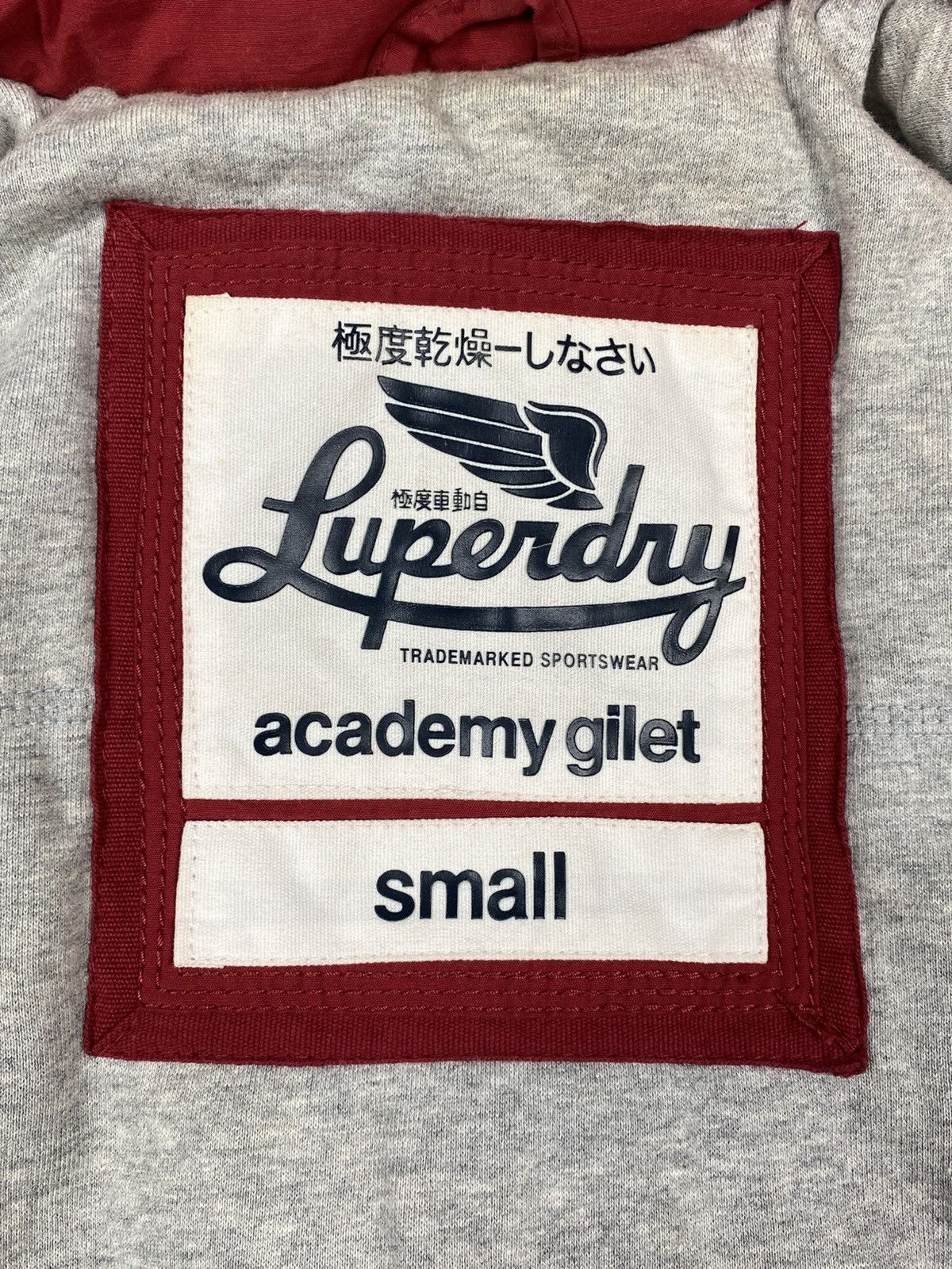 Superdry Superdry Academy Vest Red Cotton Blend Feather Down Gilet Size S / US 4 / IT 40 - 14 Thumbnail