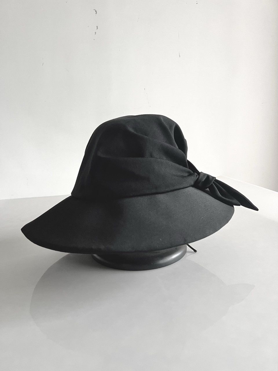 Yohji Yamamoto Yohji Yamamoto Y's - W/Gabardine Scarf Wrapped Wide Brim Hat Size ONE SIZE - 2 Thumbnail