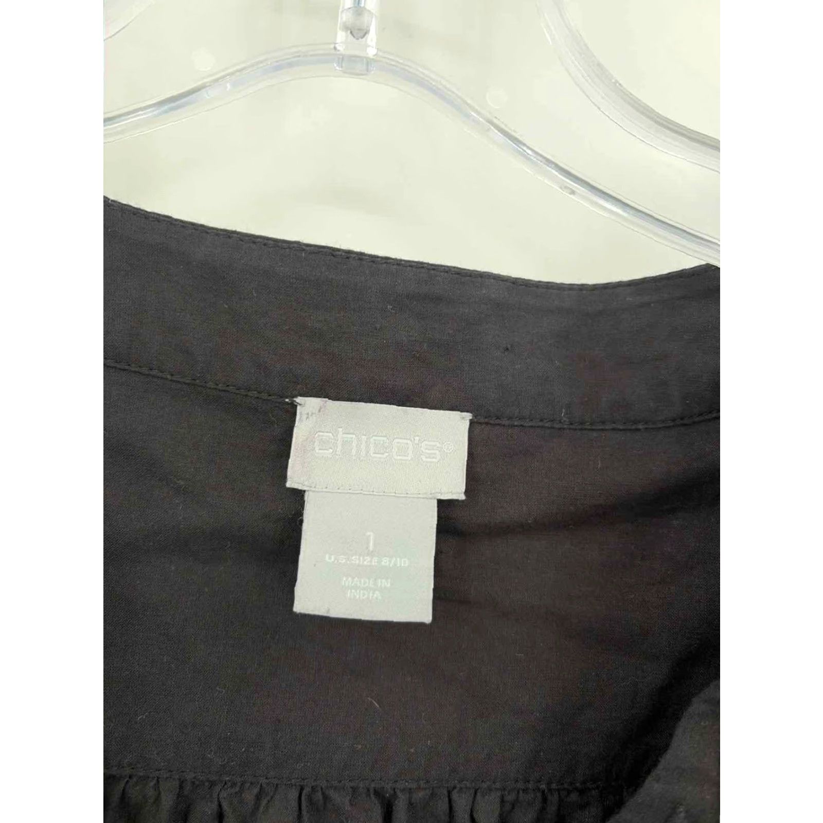 Vintage Chico's Black Tank Top / 1/Medium Regular - Pre-Owned Size XS / US 0-2 / IT 36-38 - 2 Thumbnail