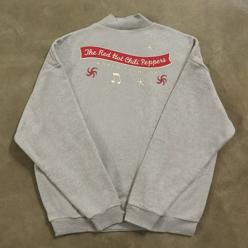 Japanese Brand × Vintage Grey Washed Vintage Band Print Sweatshirt Size US L / EU 52-54 / 3 - 2 Thumbnail