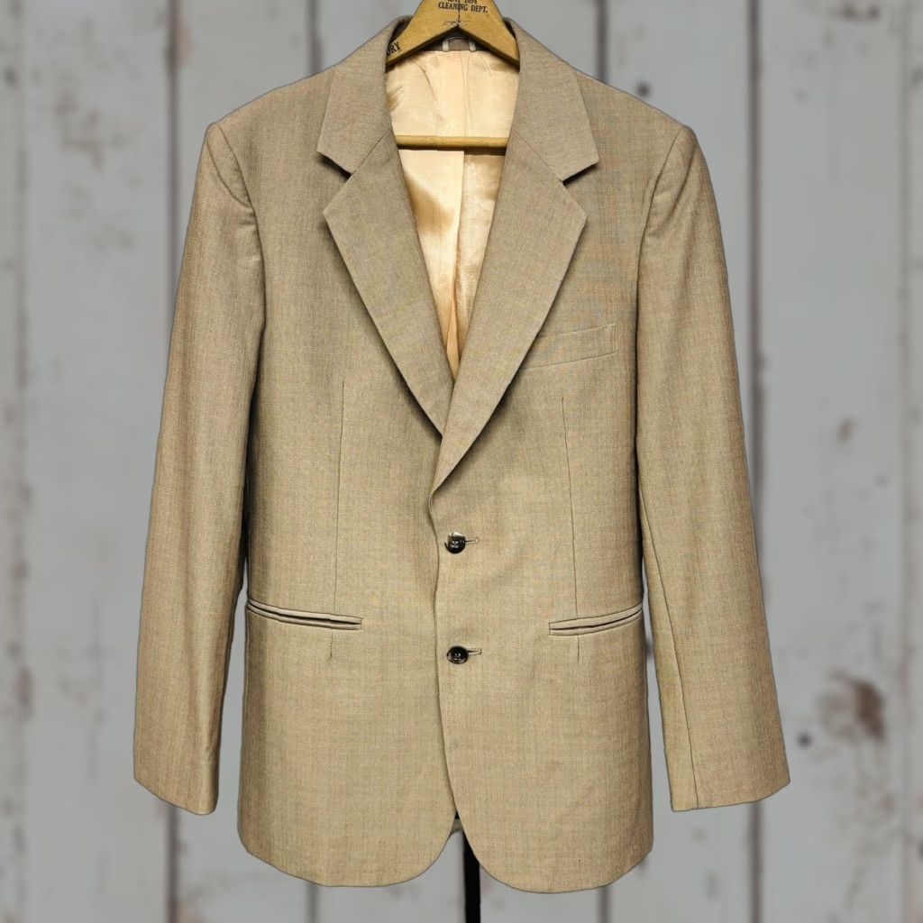 VINTAGE Levi's Campus 3-Piece Tailored Fit Polyester Suit Jacket Pants Vest 70s Green Mens 38 R 27” Waist 1970s Disco Style