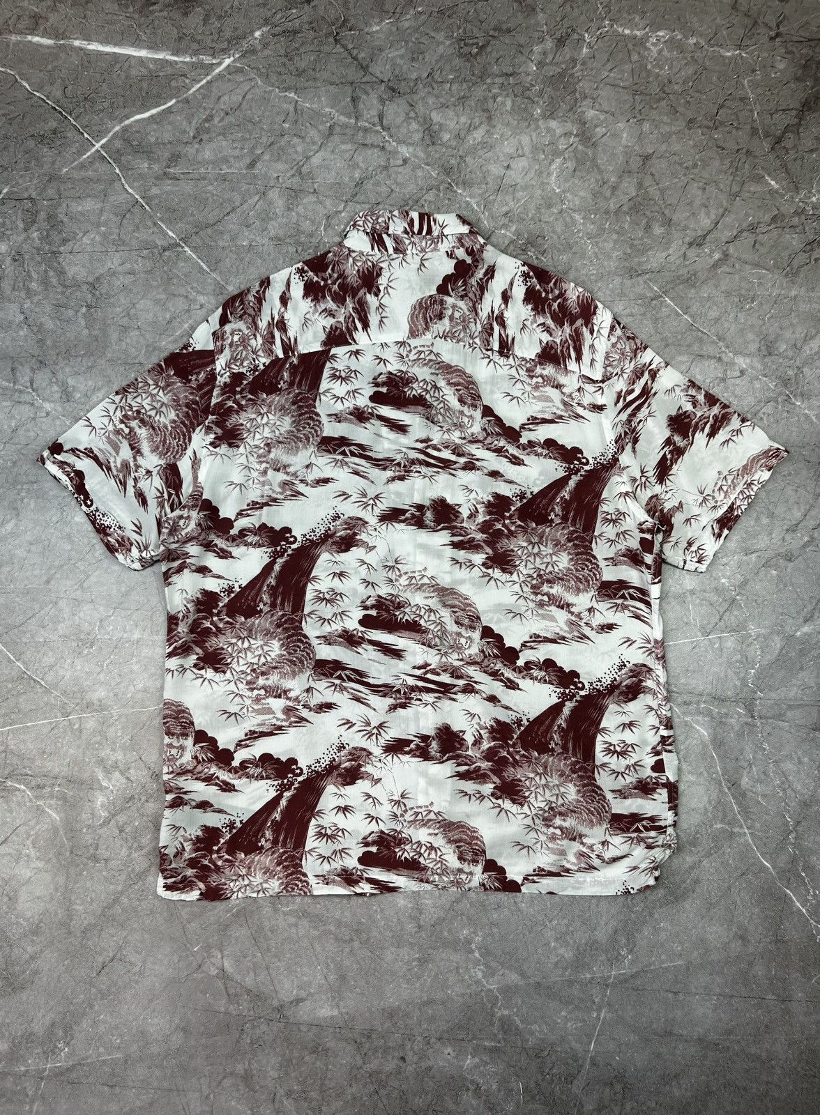 Allsaints Mens AllSaints Hawaiian Button Up Size US XL / EU 56 / 4 - 4 Thumbnail