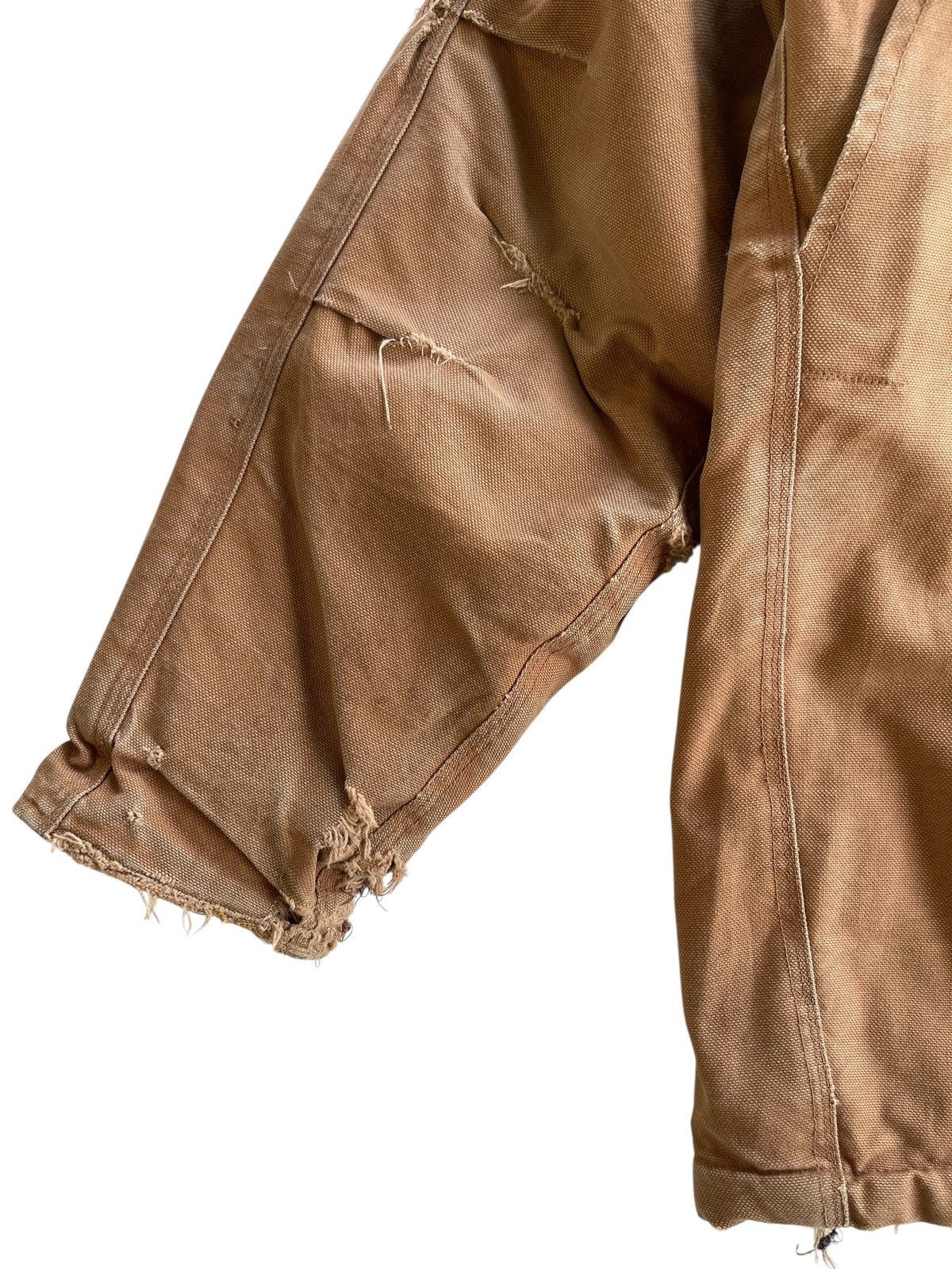 Vintage DISTRESSED❗️1990s Thrashed Workwear Jacket Size US XL / EU 56 / 4 - 16 Thumbnail