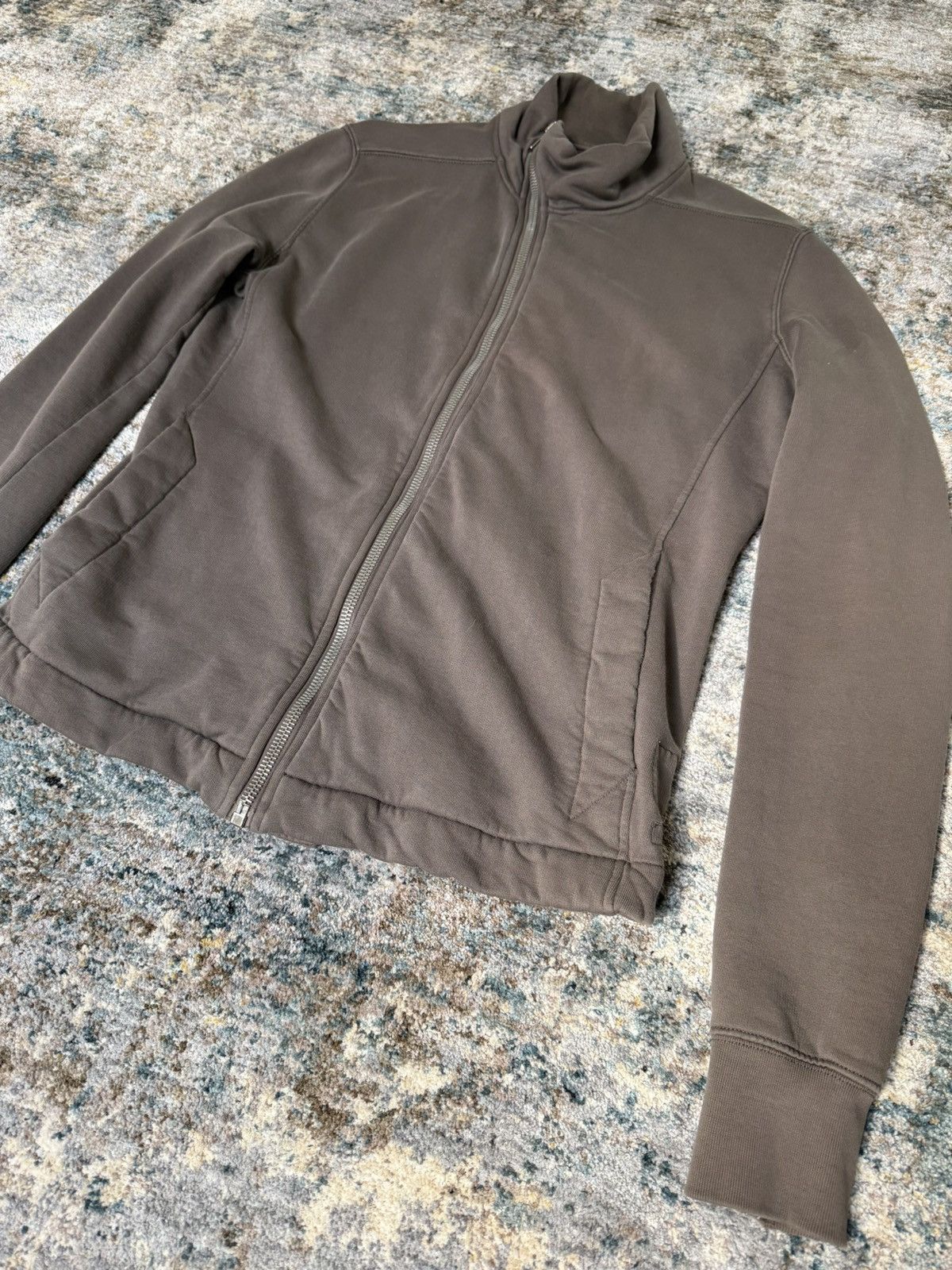Rick Owens Rick Owens Dark Dust Asymmetrical Zip Mollino Sweatshirt Size US M / EU 48-50 / 2 - 2 Thumbnail
