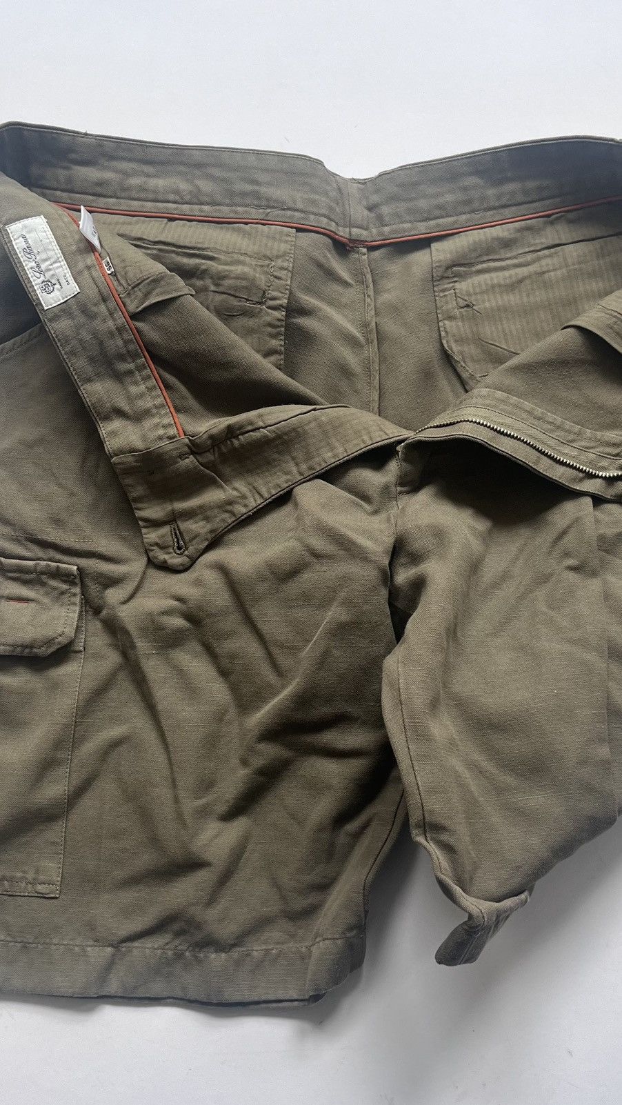 Loro Piana Loro Piana Mens khaki Shorts Size US 44 / EU 60 - 3 Thumbnail