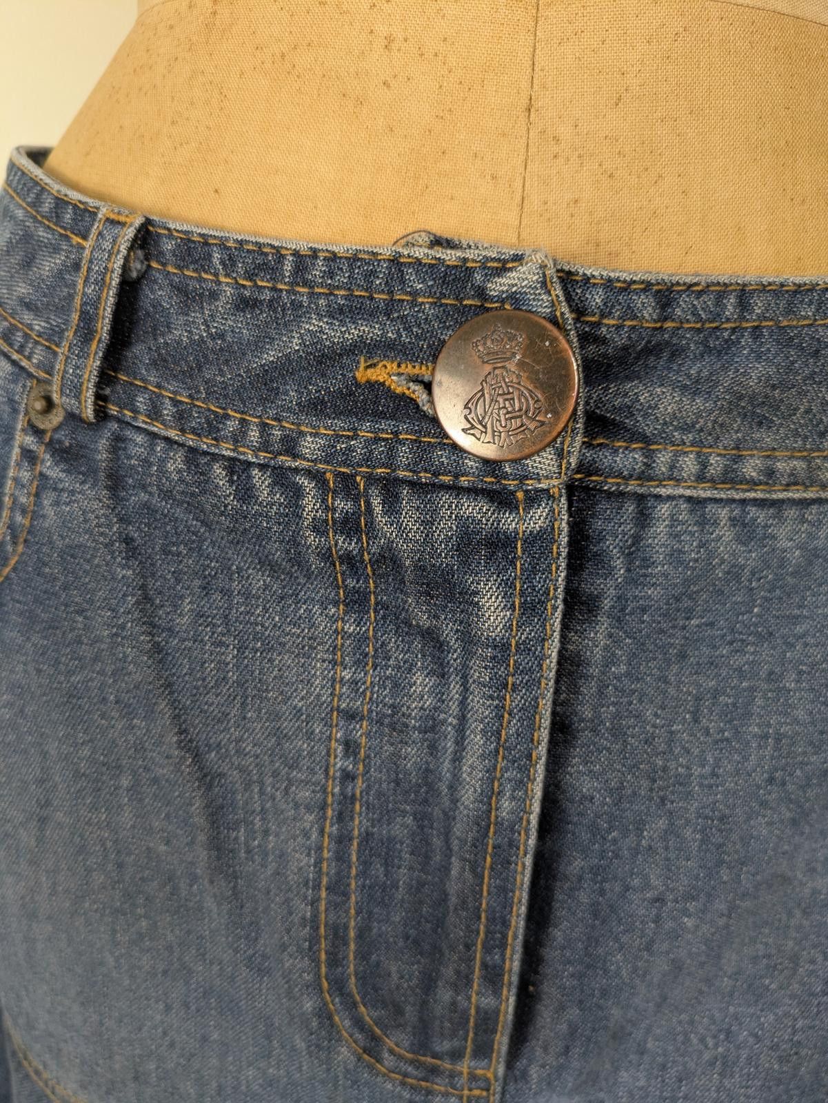 Other Y2K Plein Sud fringe denim skirt Size 28" / US 6 / IT 42 - 3 Thumbnail
