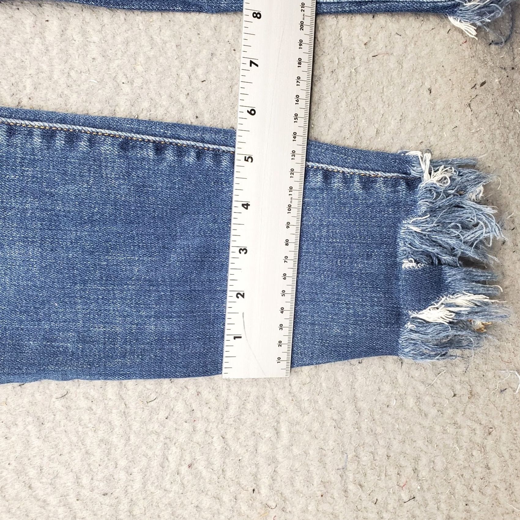 Vintage Hidden Jeans Womens 27 Blue Denim 5 Pocket Streetwear Frayed Hem Skinny Relaxed Regular Waist 28 Inseam 24 Inseam 32" Inseam Size 27" / US 4 / IT 40 - 5 Thumbnail