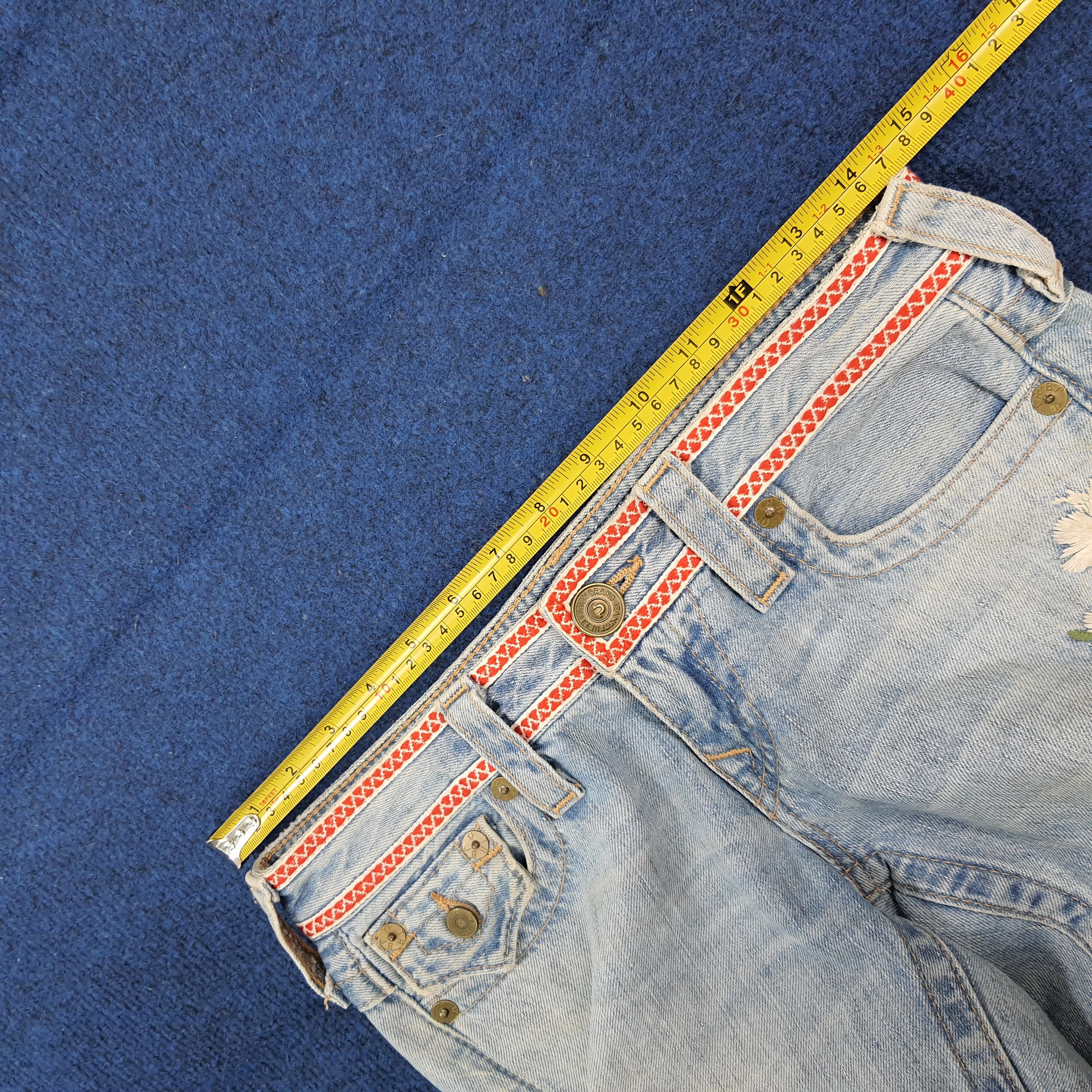 True Religion Vintage True Religion JOEY Floral Flare Jeans C297N7 Size 28" / US 6 / IT 42 - 13 Thumbnail
