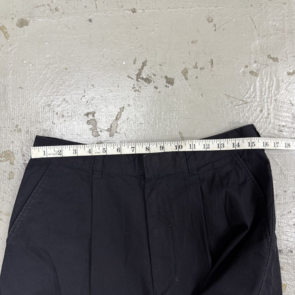 Jil Sander Jil Sander Wide Relaxed Half Shorts in Black One Pocket Size US 31 - 3 Thumbnail