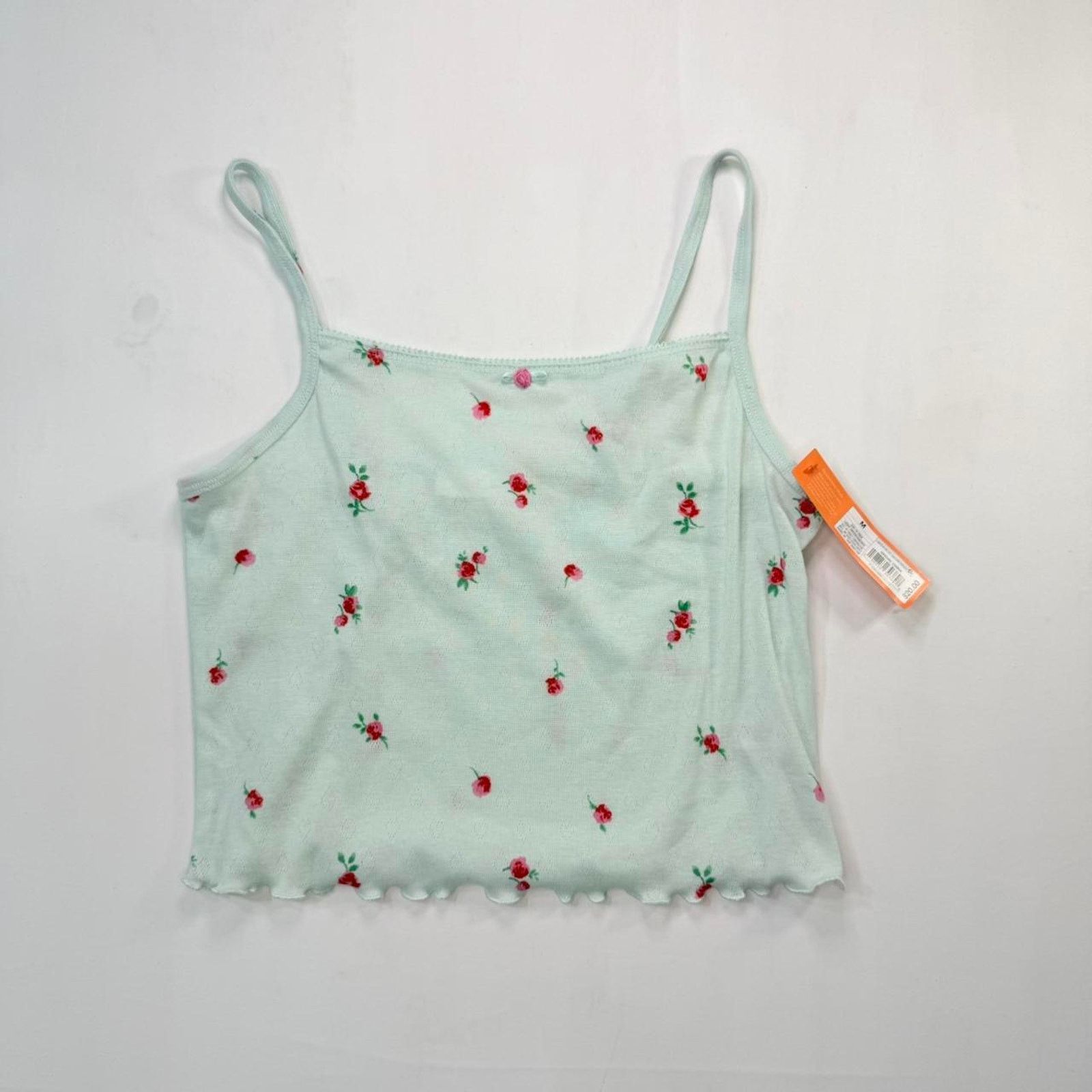 & Other Stories NWT Target Mint Pastel and Roses Tank Top Sz M Size M / US 6-8 / IT 42-44 - 1 Thumbnail