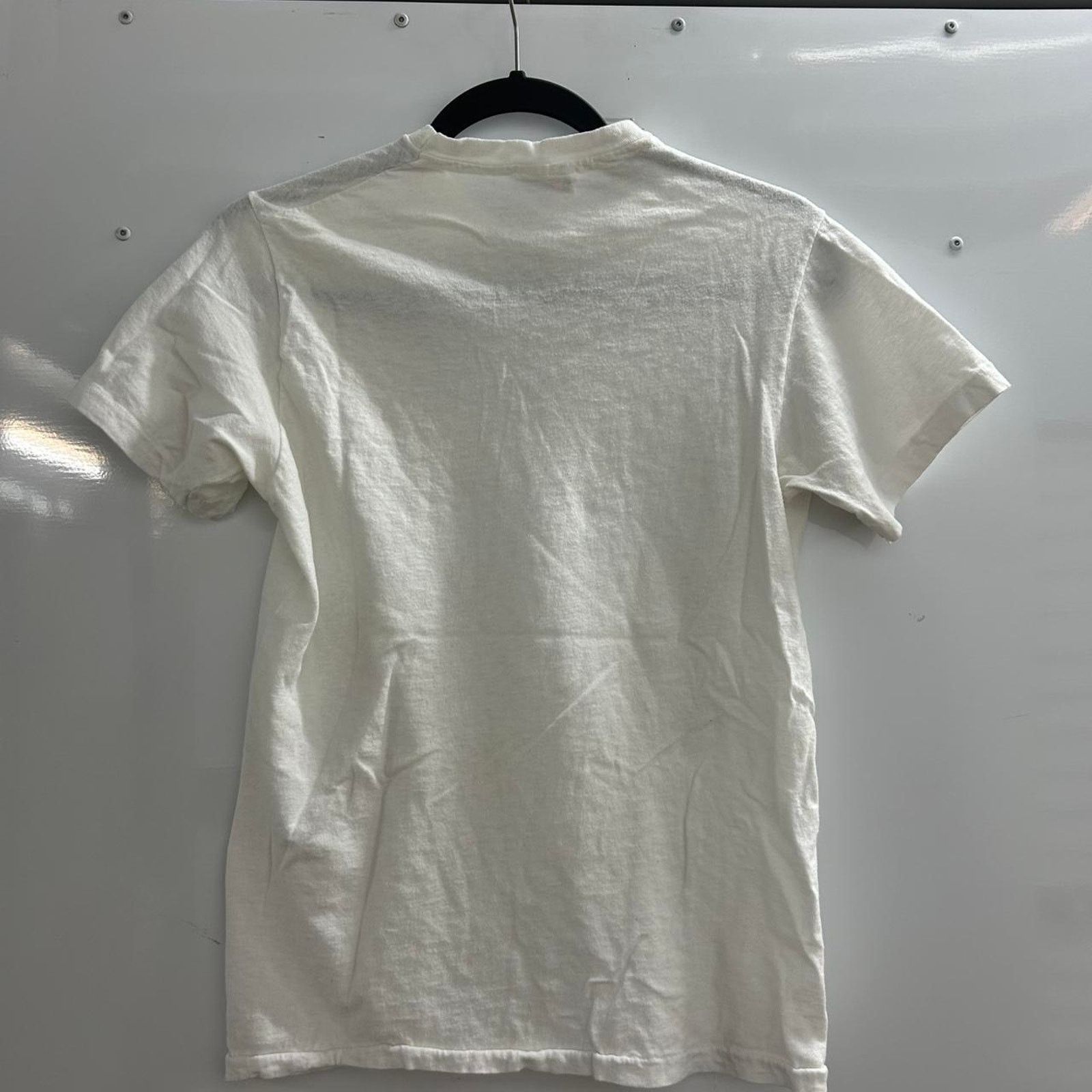 Hanes VTG 80s White Hanes cotton thin t-shirt Size US M / EU 48-50 / 2 - 4 Thumbnail