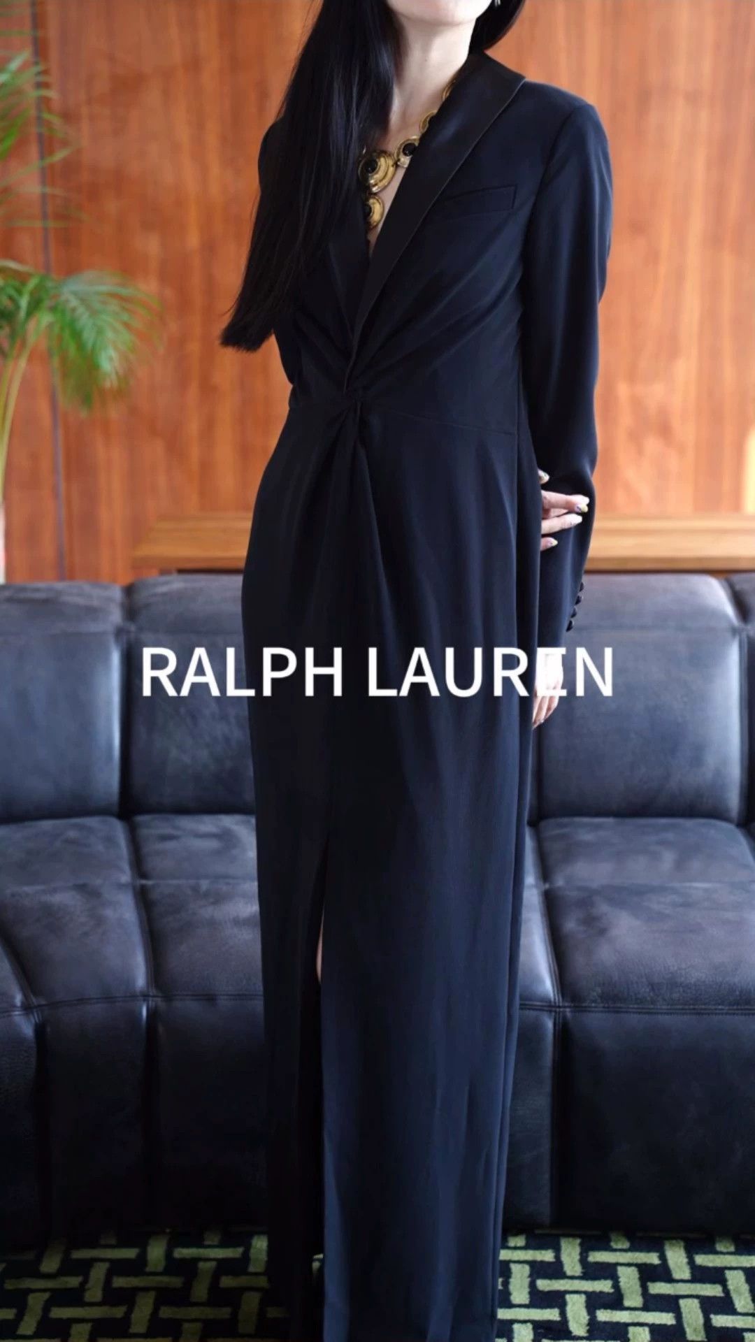 Polo Ralph Lauren Ralph Lauren Black Label Deep V Black Suit Dress US6 Size M / US 6-8 / IT 42-44 - 1 Thumbnail
