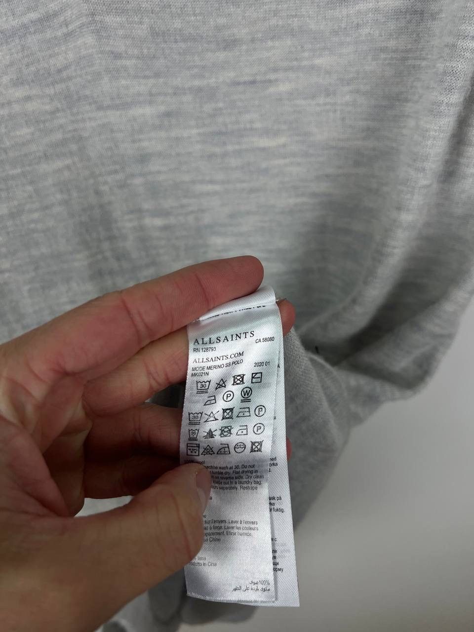 Allsaints Allsaints luxury merino wool polo t-shirts size L Size US L / EU 52-54 / 3 - 4 Thumbnail