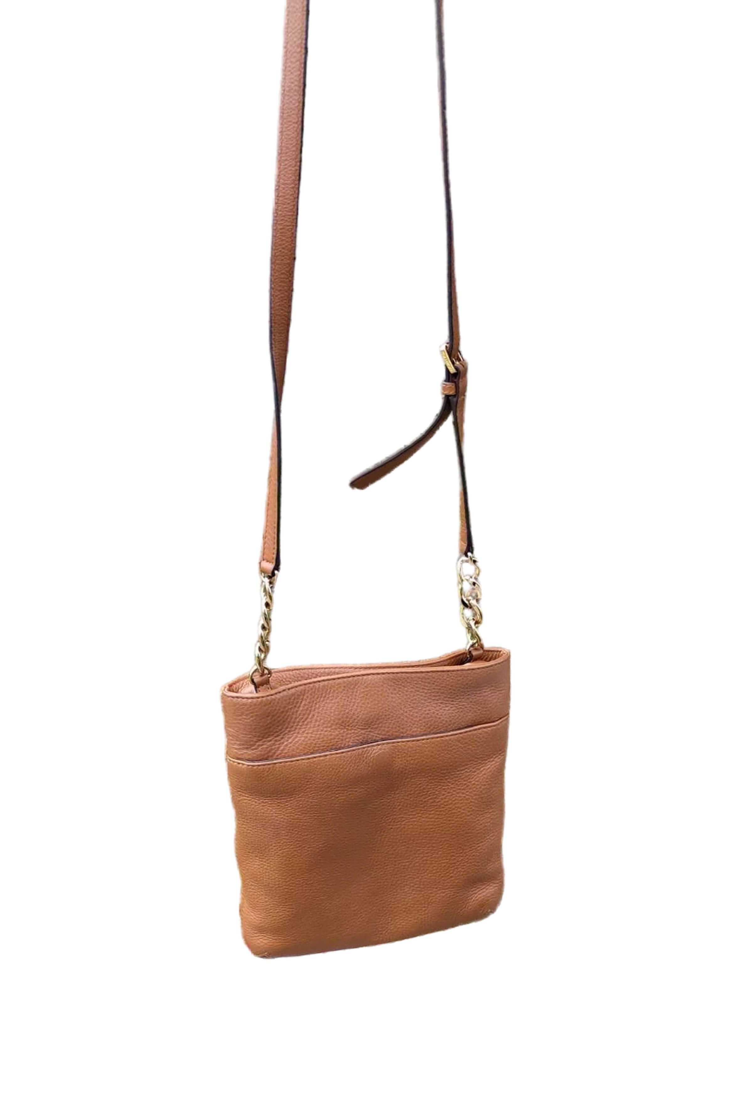 Michael Kors Michael Kors Hamilton Crossbody Bag Gold Chain Brown Leather Size ONE SIZE - 5 Thumbnail