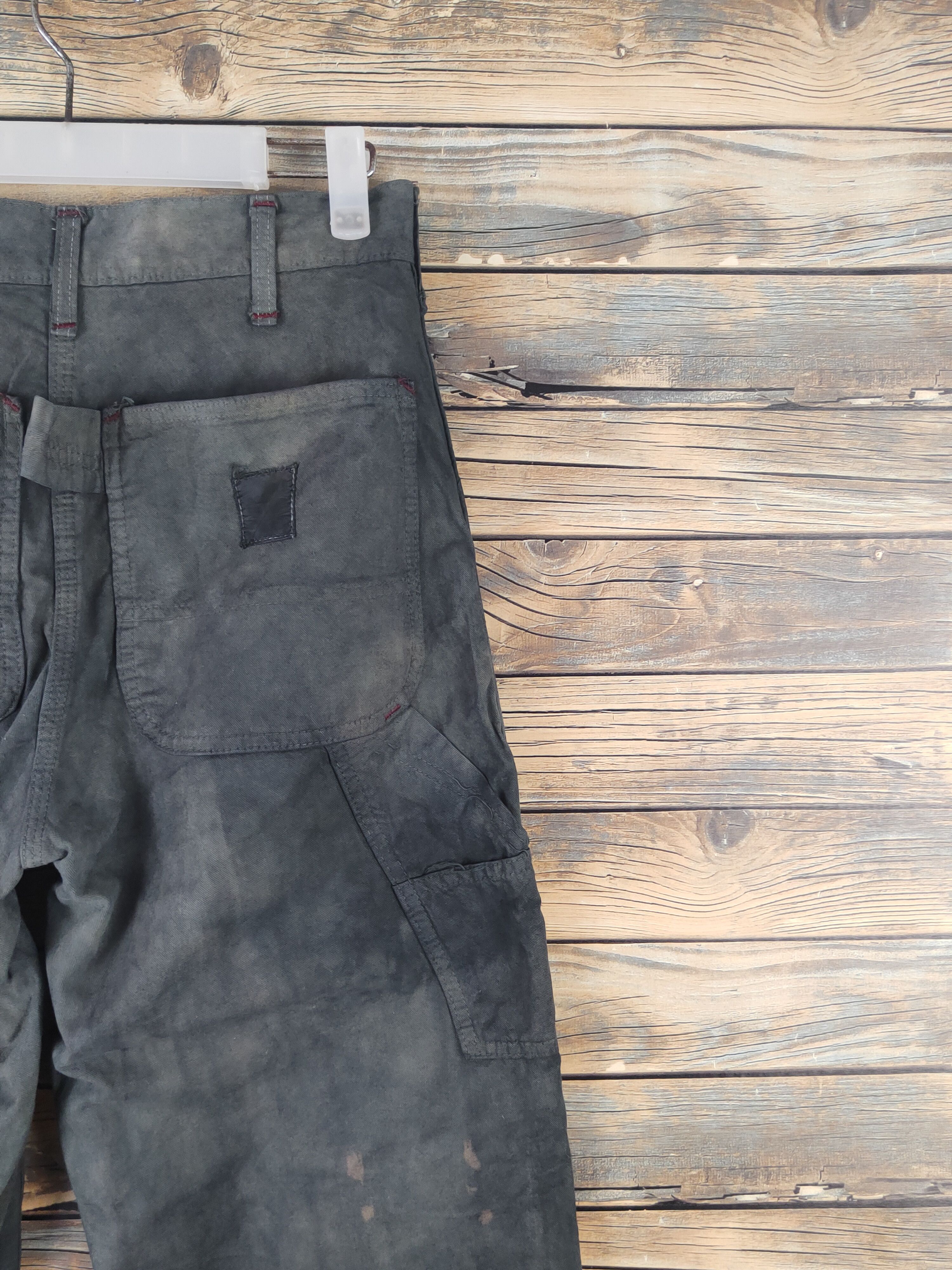 Carhartt DL Carhartt Black Faded Multipocket Cargo Pants #46-076 Size US 27 - 10 Thumbnail