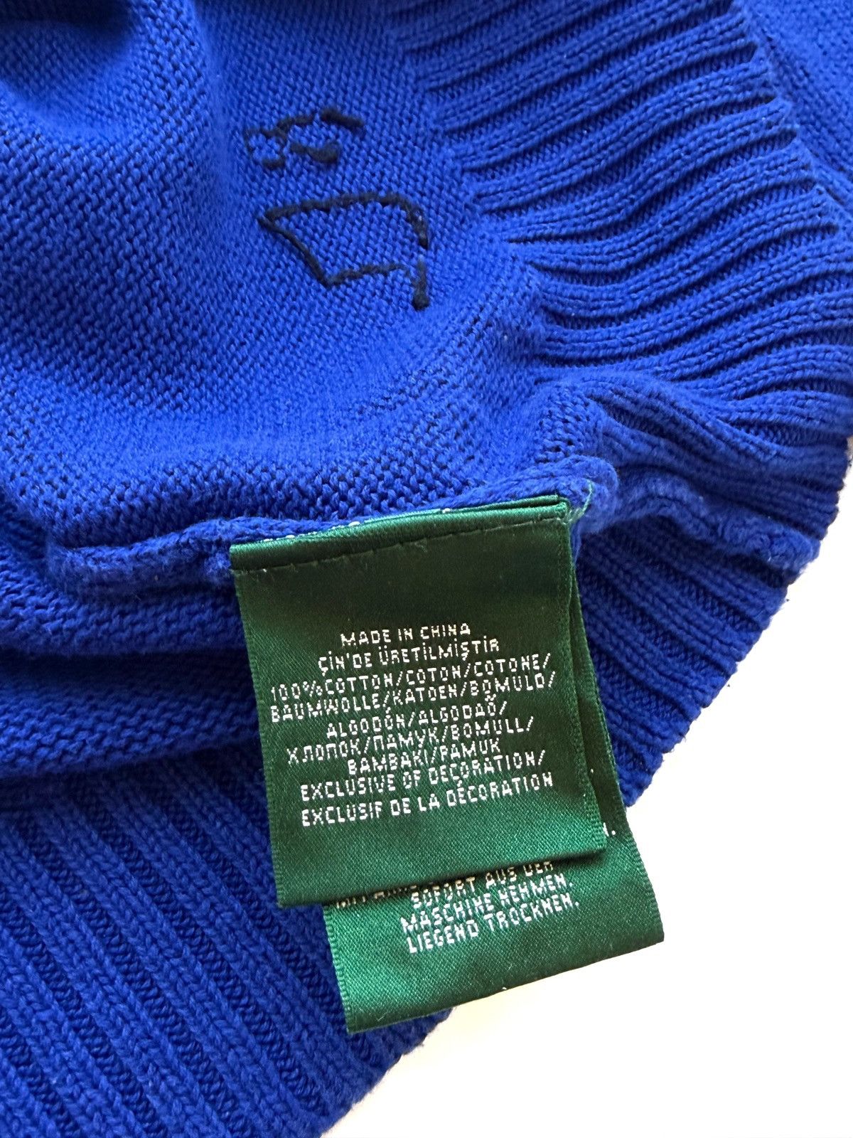Ralph Lauren Ralph Lauren Women Vintage USA Big Logo Blue Sweater Size M Size M / US 6-8 / IT 42-44 - 9 Thumbnail
