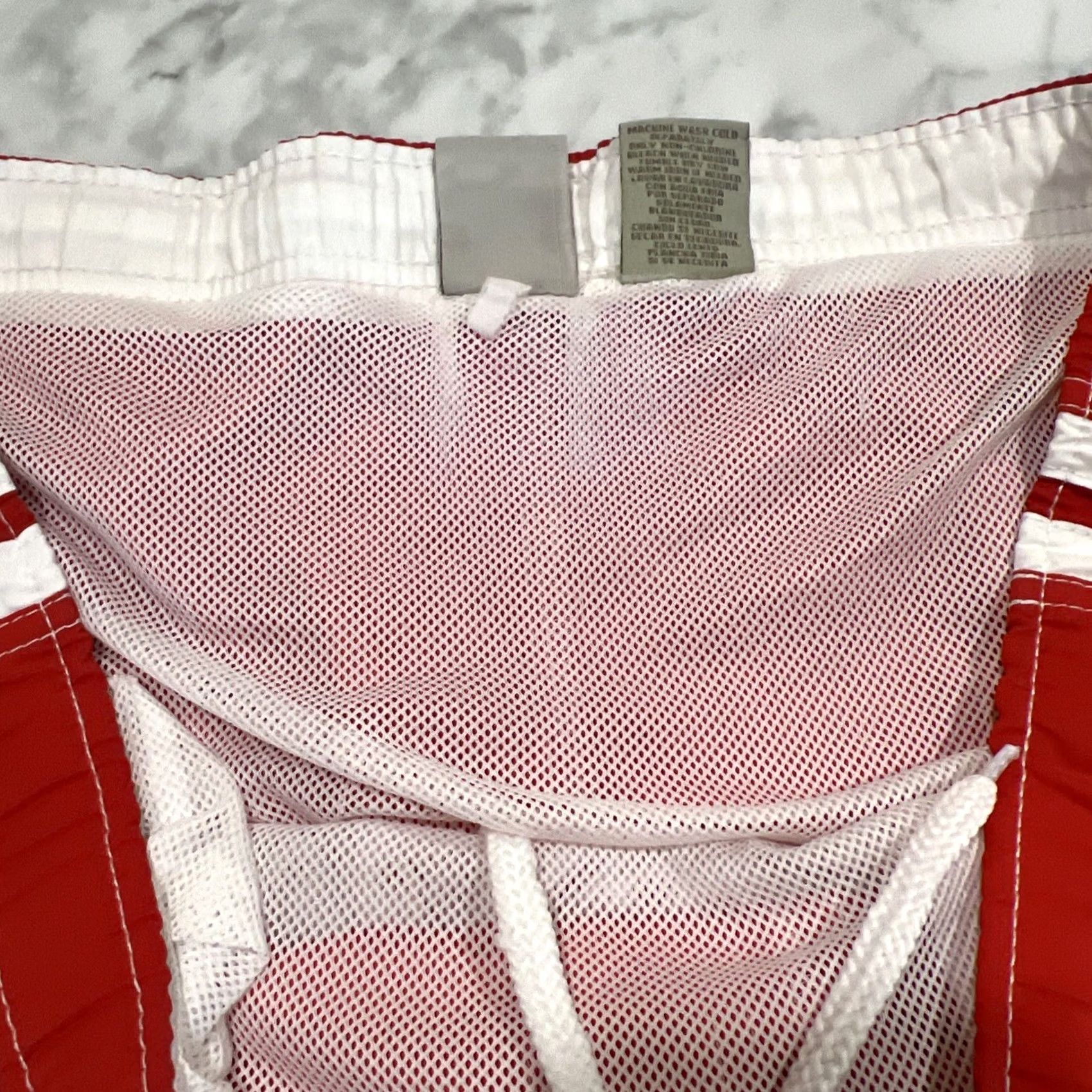 Ocean Pacific VINTAGE Ocean Pacific OP Men’s Large Swim Trunks Lined Orange Red Trunks Mens Beach 90s Size US 33 - 6 Thumbnail