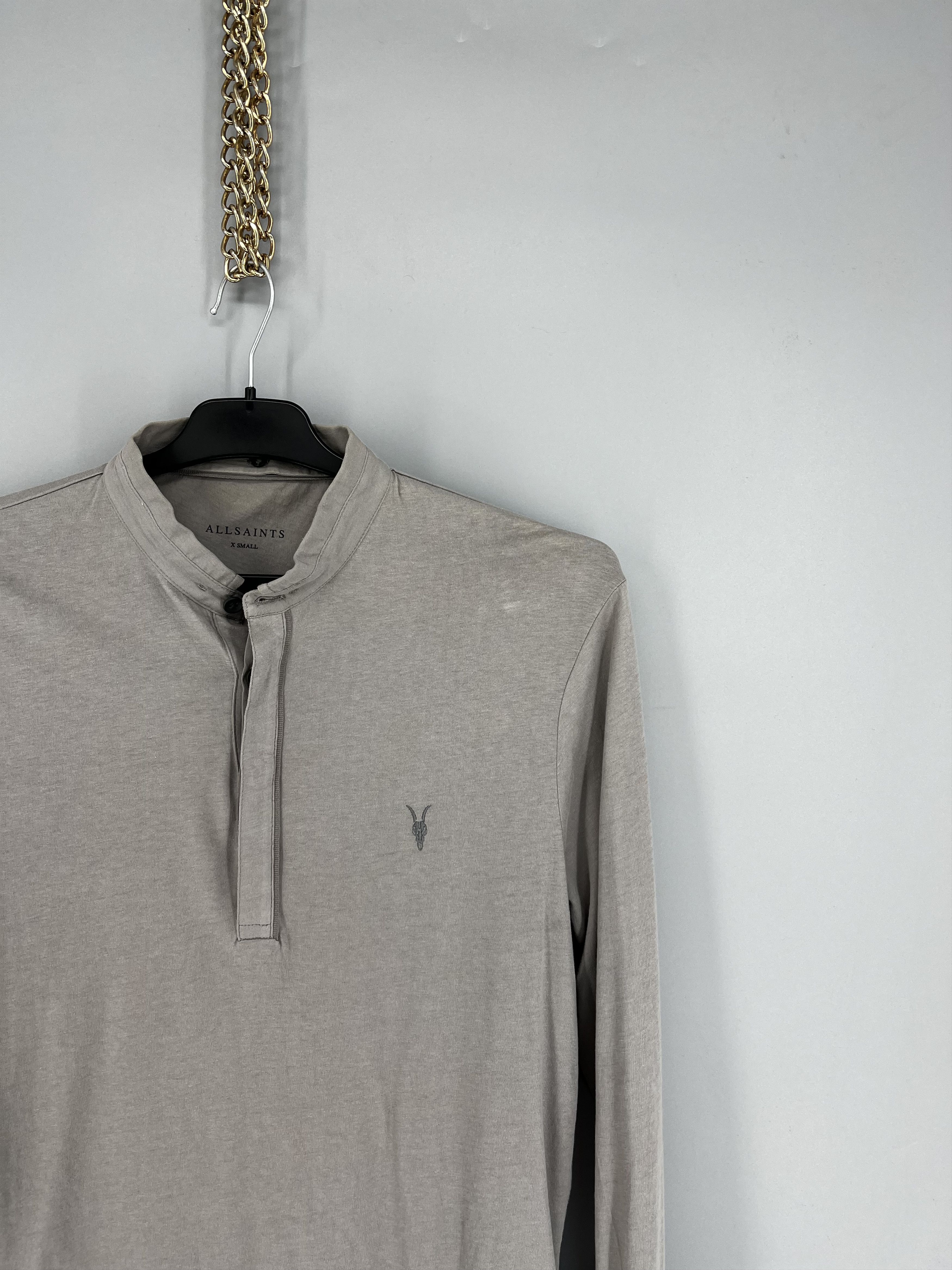 Allsaints Vintage Basic Allsaints Mini Logo Basic Tee Old Money Size US XS / EU 42 / 0 - 5 Thumbnail