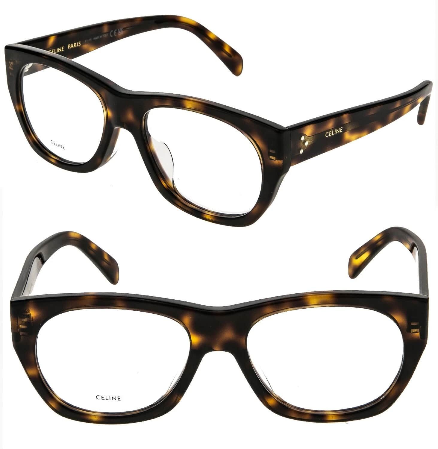 CELINE 50154 BOLD 3 Dots Brown Optical Frame CL50154U 053