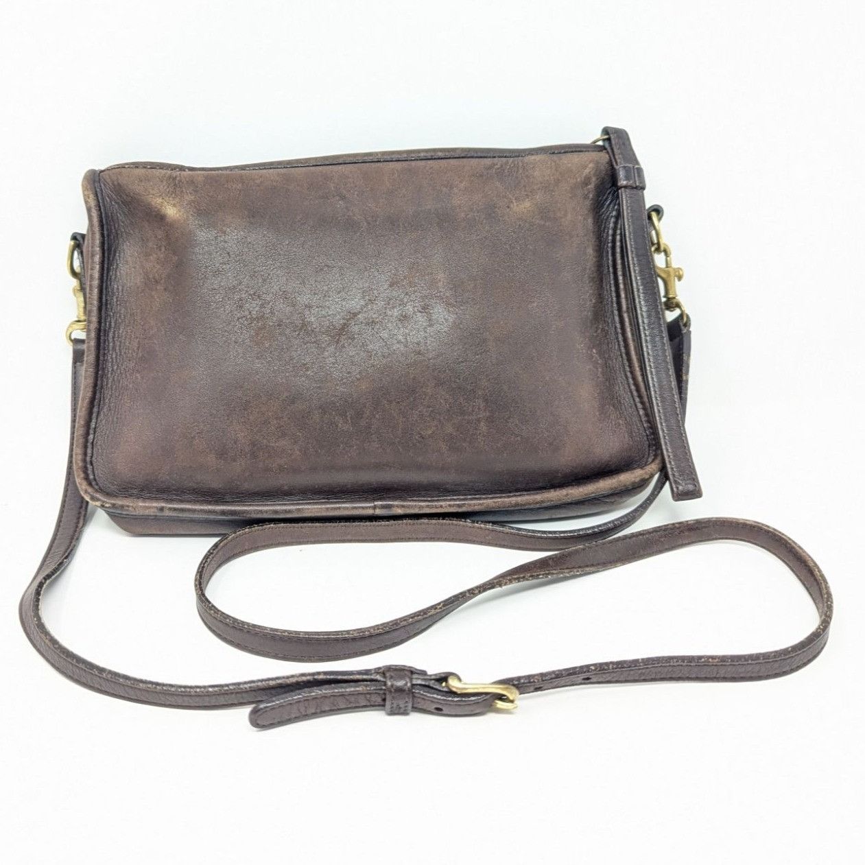Coach True Vintage Coach NYC Basic Bag Brown Leather Crossbody Han Size ONE SIZE - 1 Thumbnail