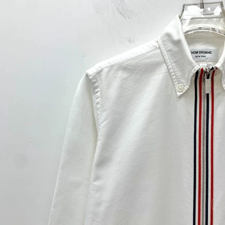 Thom Browne Thom Browne size0 Cotton turned-down collar long sleeve zip Size US XS / EU 42 / 0 - 3 Thumbnail