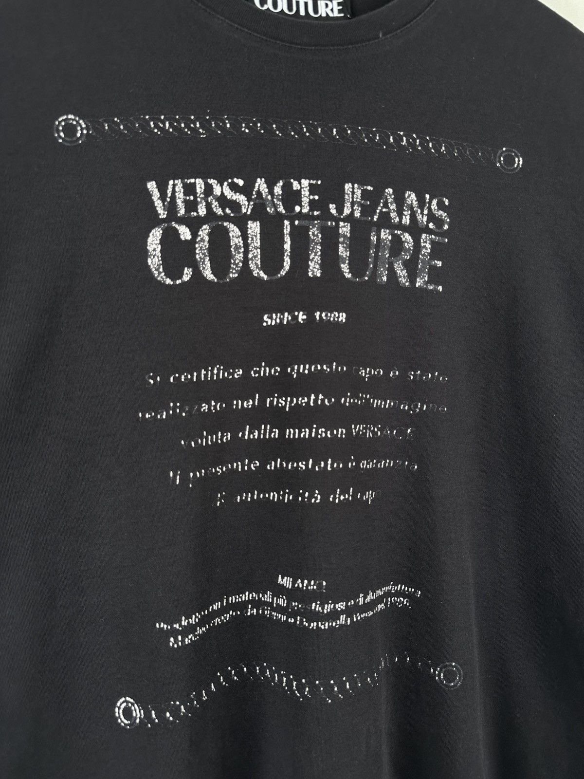 Versace Jeans Couture Versace Jeans Couture Box Logo Tee Oversized Size US XS / EU 42 / 0 - 3 Thumbnail