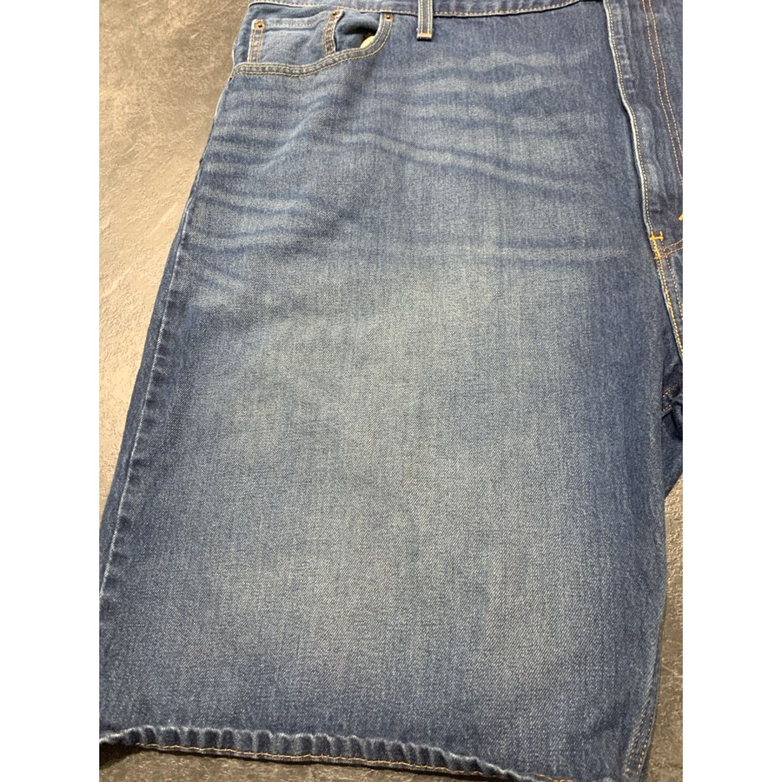 Levi's Levi's 569 Mens Shorts 54 Big & Tall Blue Denim Cotton Chino Style Men Size US 32 / EU 48 - 3 Thumbnail