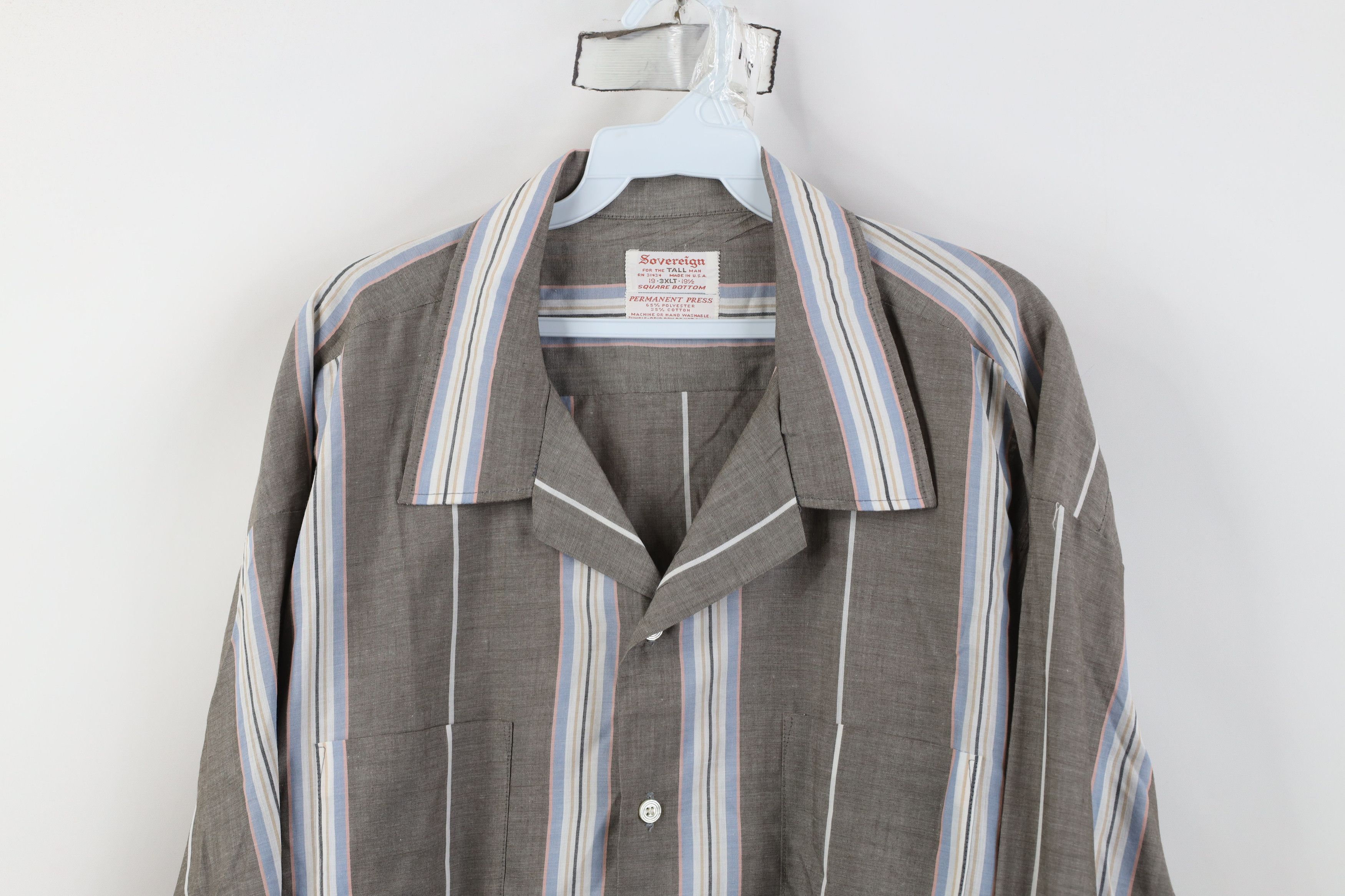 Vintage Vintage 70s Streetwear Camp Collar Collared Button Shirt USA Size US XXL / EU 58 / 5 - 2 Thumbnail