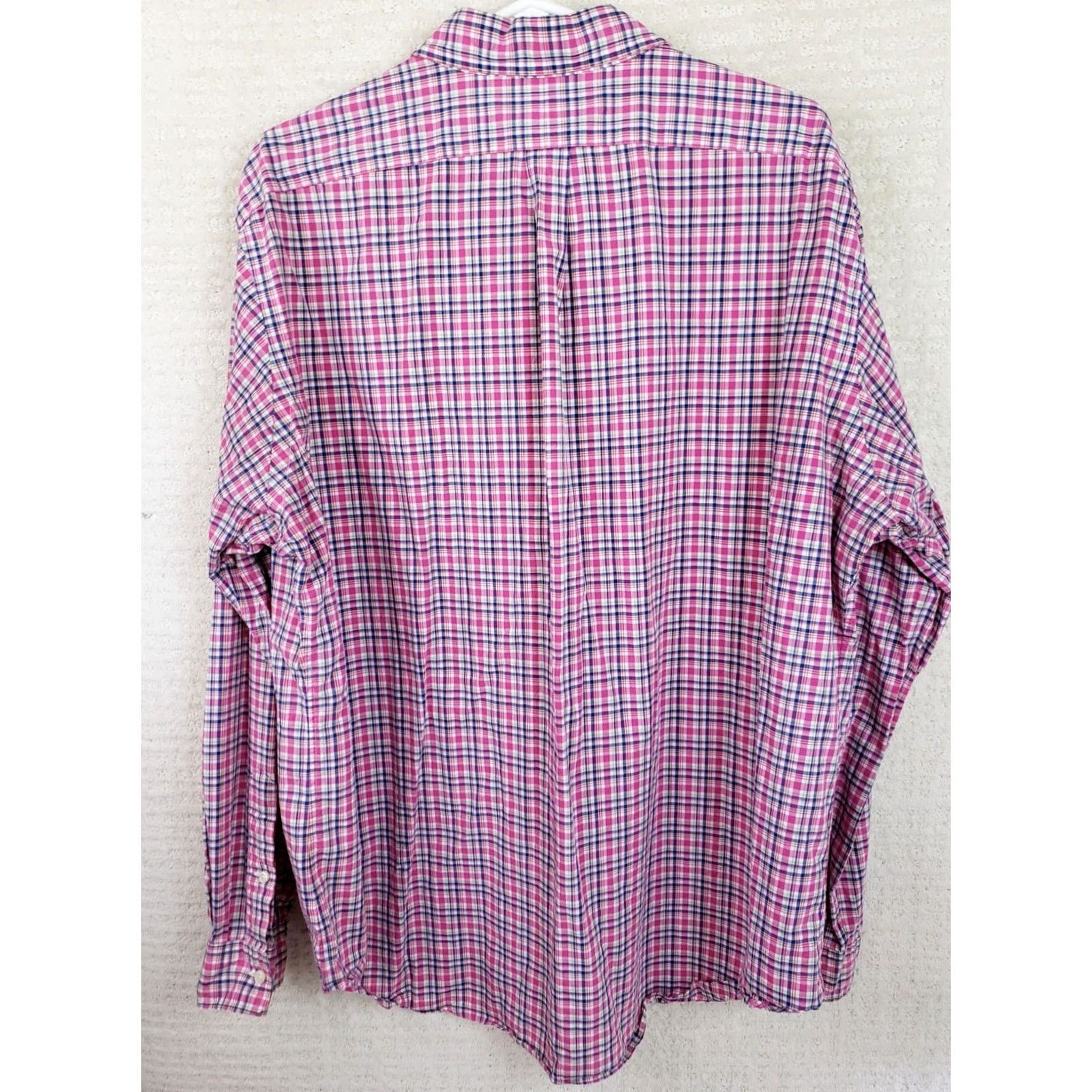 Ralph Lauren Ralph Lauren Shirt Mens XXL Pink Plaid Classic Fit Button-Up Long Sleeve Size US XXL / EU 58 / 5 - 7 Thumbnail