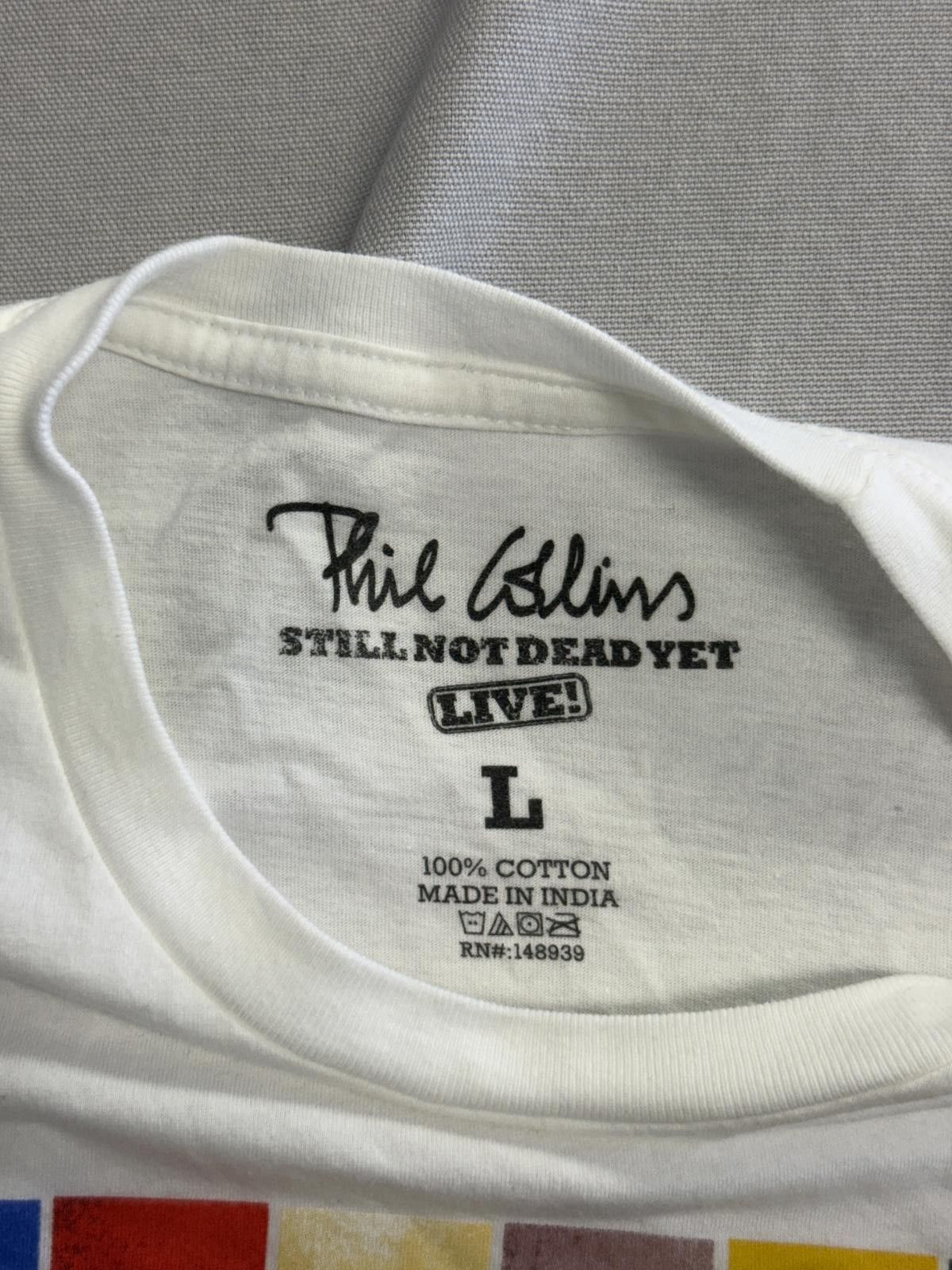 Designer Phil Collins T-shirt Still Not Dead Yet Live Tee - L Size US L / EU 52-54 / 3 - 2 Thumbnail