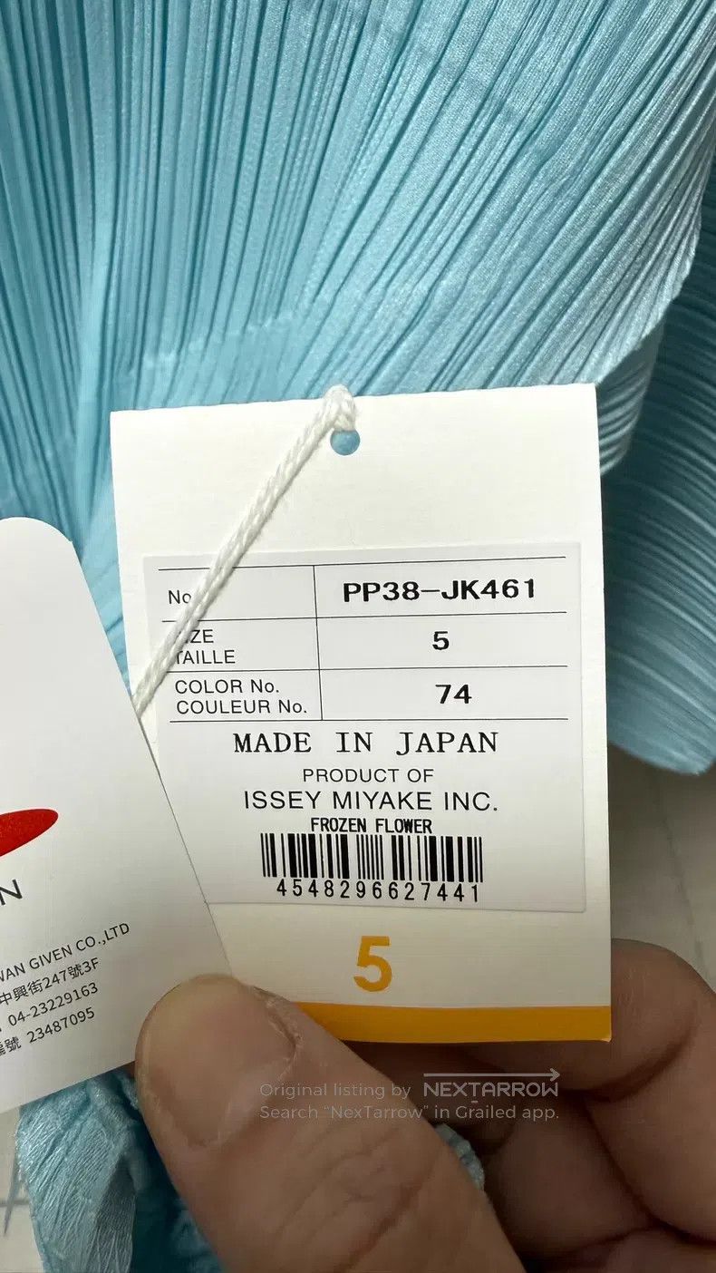 Issey Miyake Issey Miyake Frozen Ice Blue Top Size XXL / US 16-18 / IT 52-54 - 8 Thumbnail