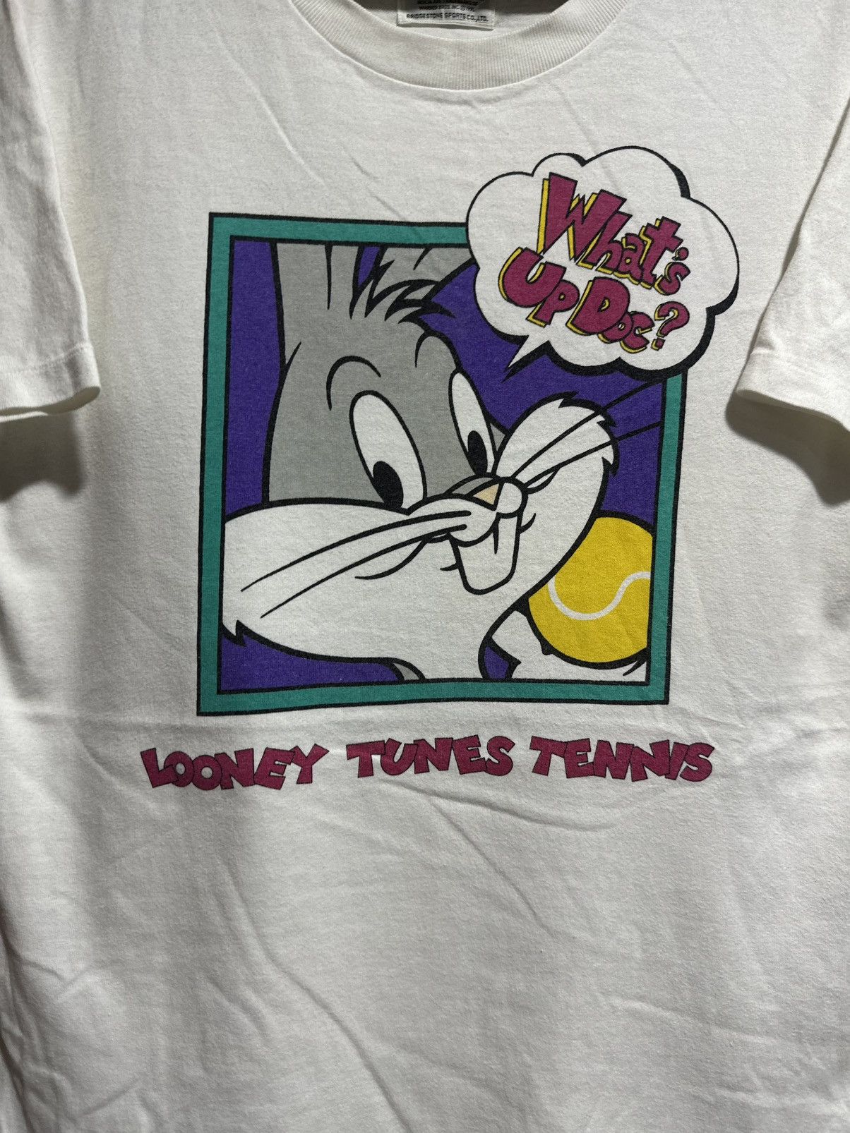 Warner Bros Thrashed Vintage Looney Tunes Tennis Faded Tee Size US L / EU 52-54 / 3 - 2 Thumbnail