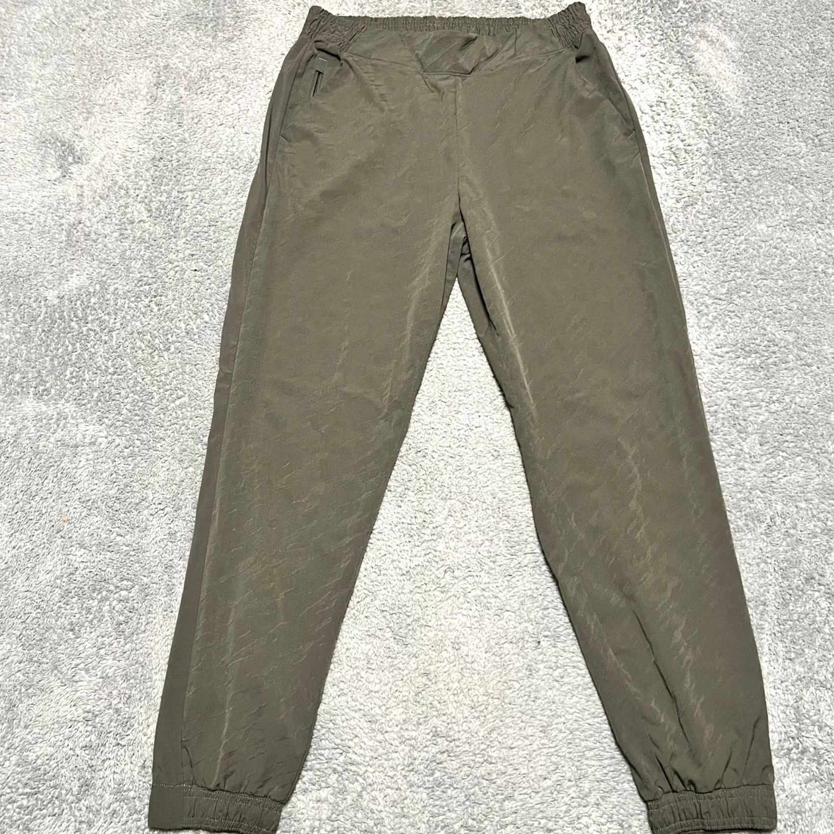 Athleta Athleta Pants Womens 12 Green Textured Brooklyn Jogger Performance Athletic) Size 34" / US 12 / IT 48 - 2 Thumbnail