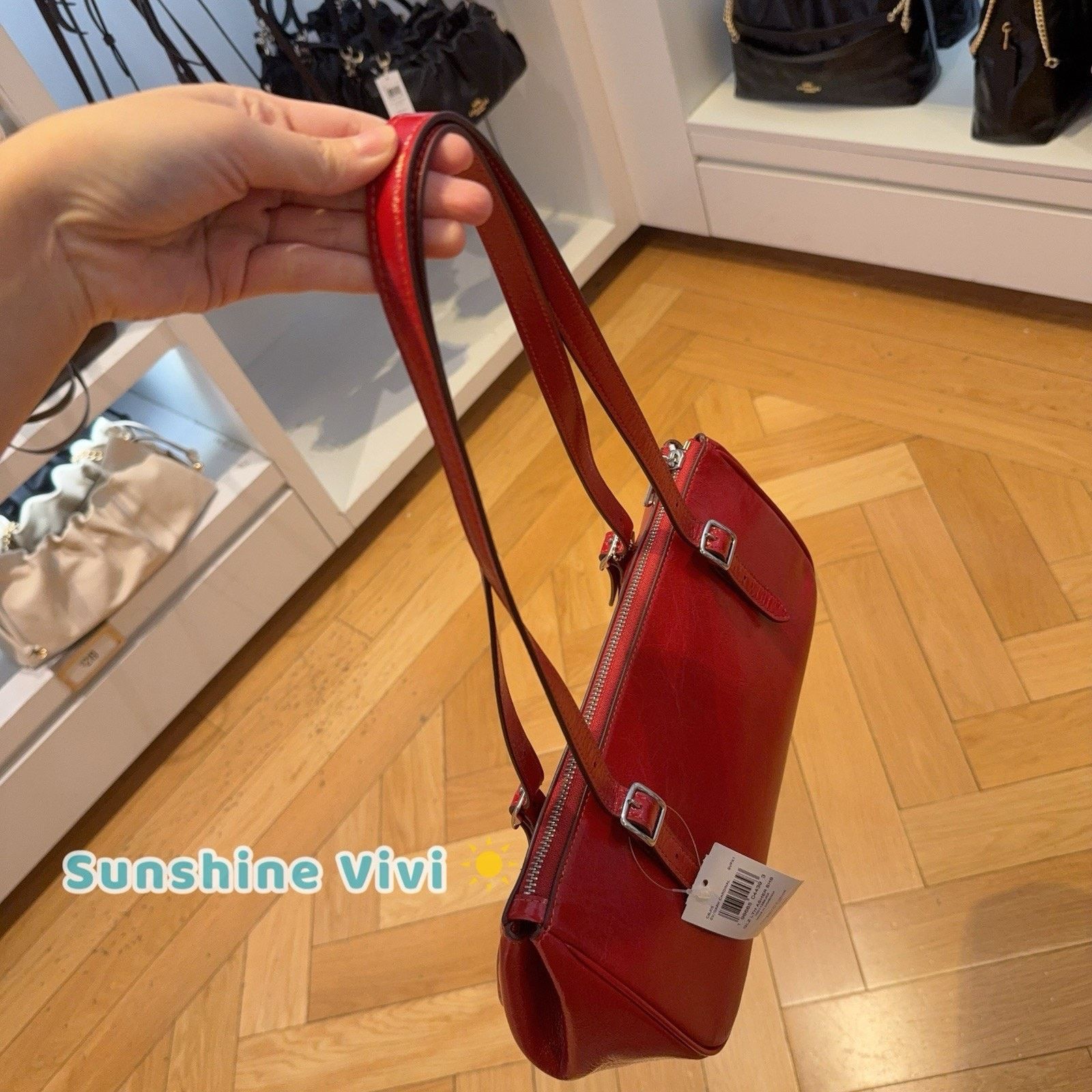 Coach NWT Coach Asher Shoulder Bag DARK CARDINAL CBJ05 leather Size ONE SIZE - 6 Thumbnail