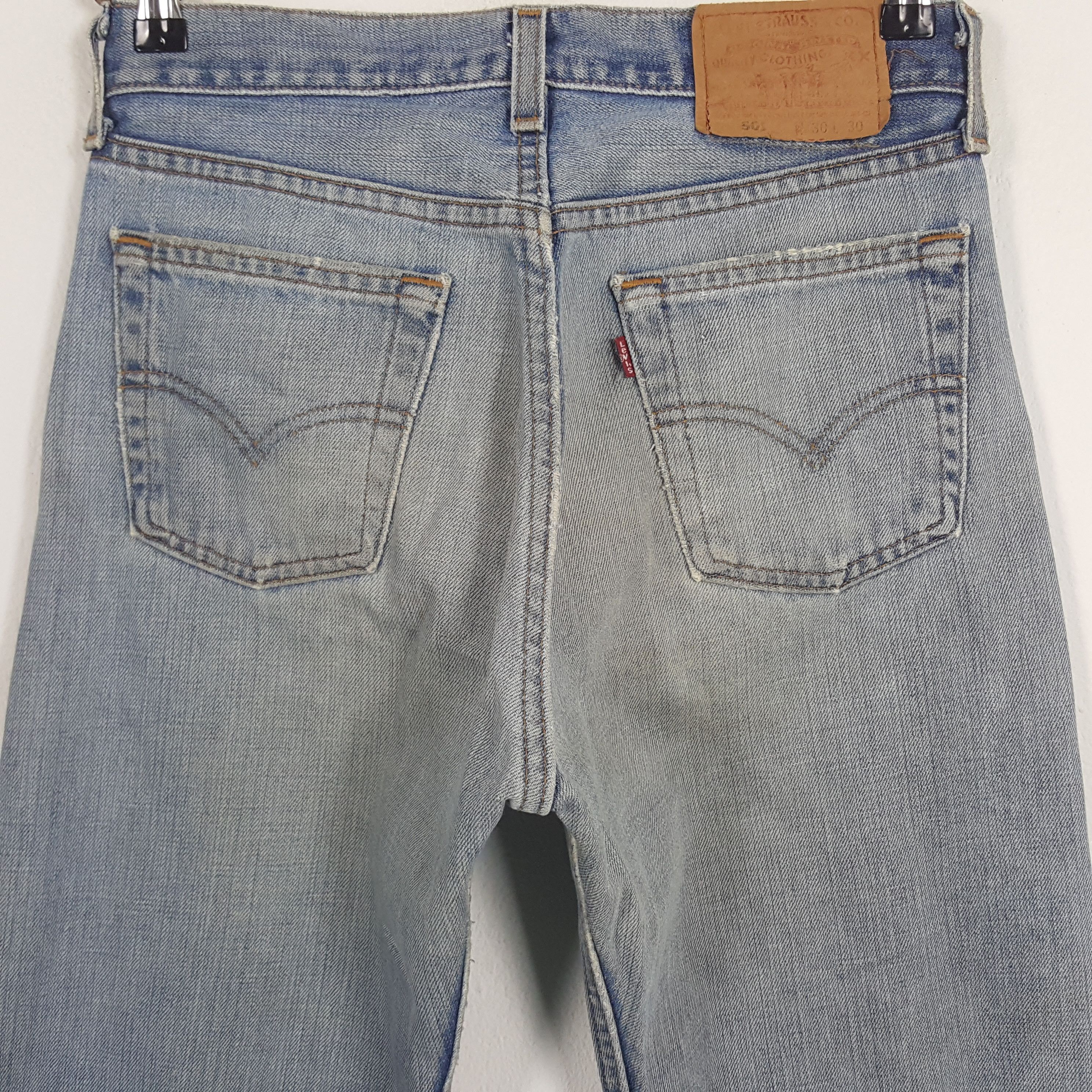 Levi's × Vintage Vintage Levi's 501 American Distressed Style Denim Jeans Size US 28 / EU 44 - 5 Thumbnail