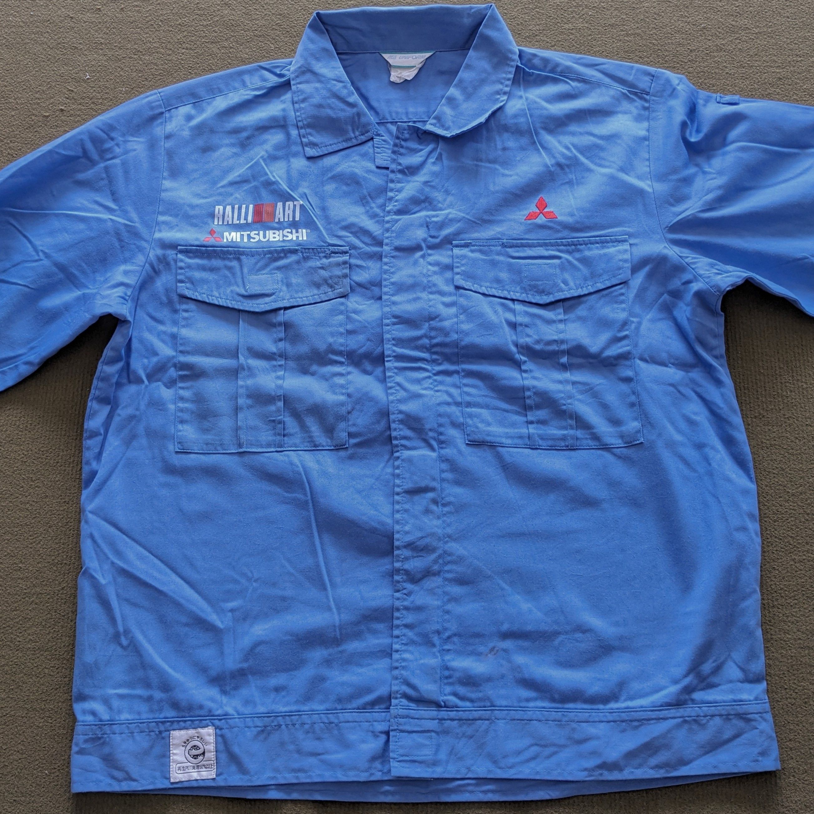 Other Vintage MITSUBISHI RALLI ART Uniform Workers Jacket Size US L / EU 52-54 / 3 - 3 Thumbnail